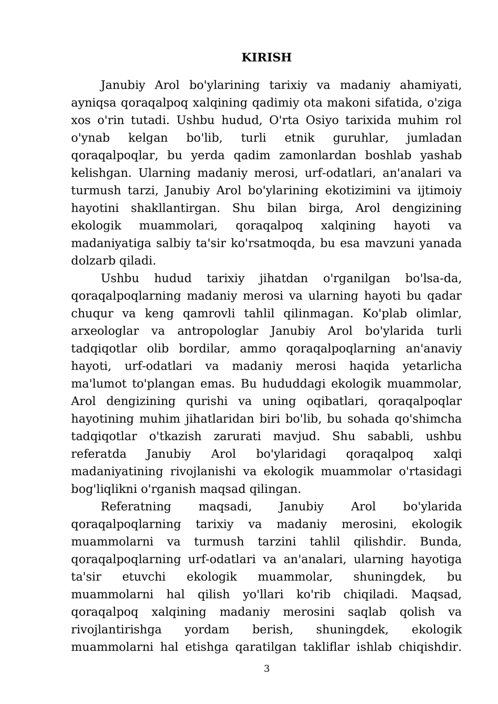 Janubiy Arol boʻylari qoraqalpoqlarning qadimgi ota makoni 3