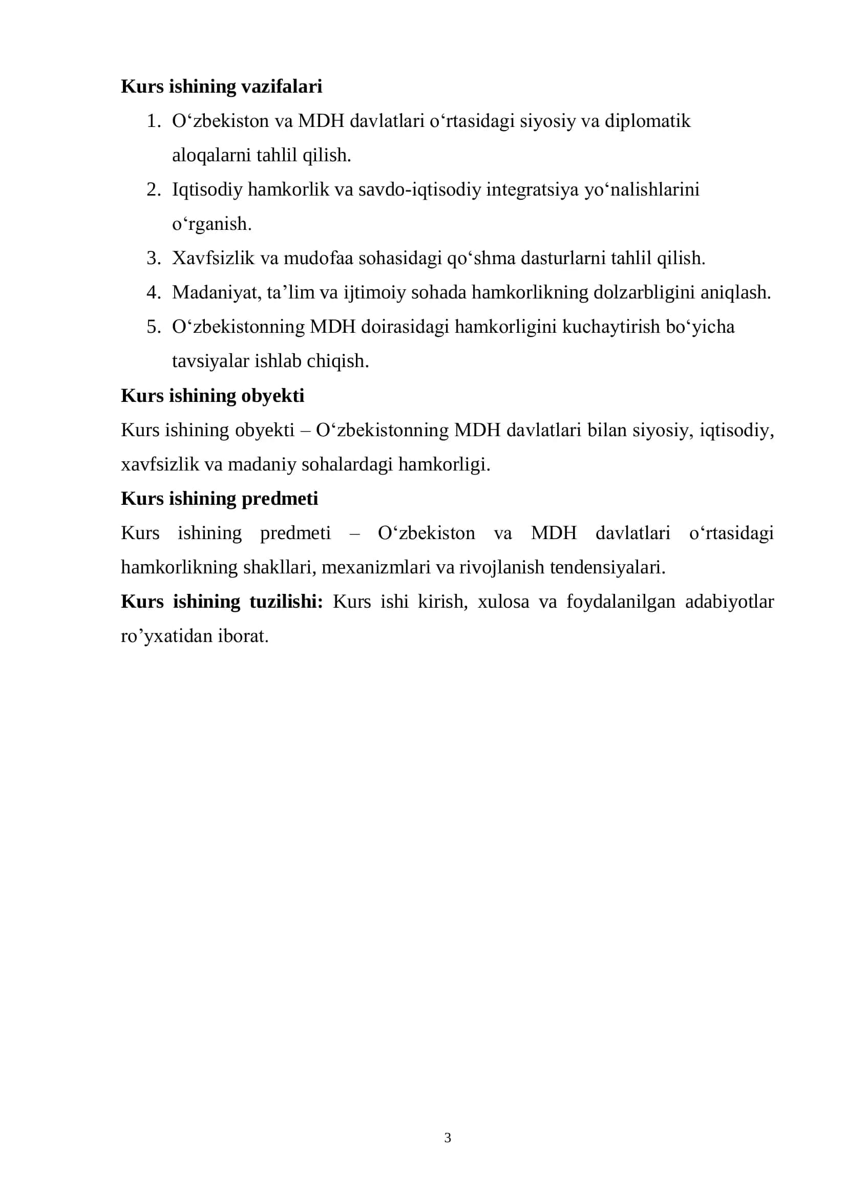 Mustaqil Davlatlar Hamdo'xtligi (MDH) bilan Hamkorlik 3