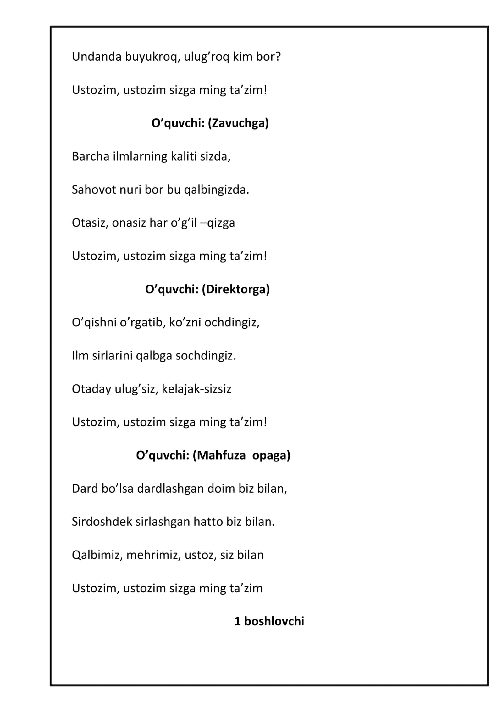 Tadbir senariysi 3