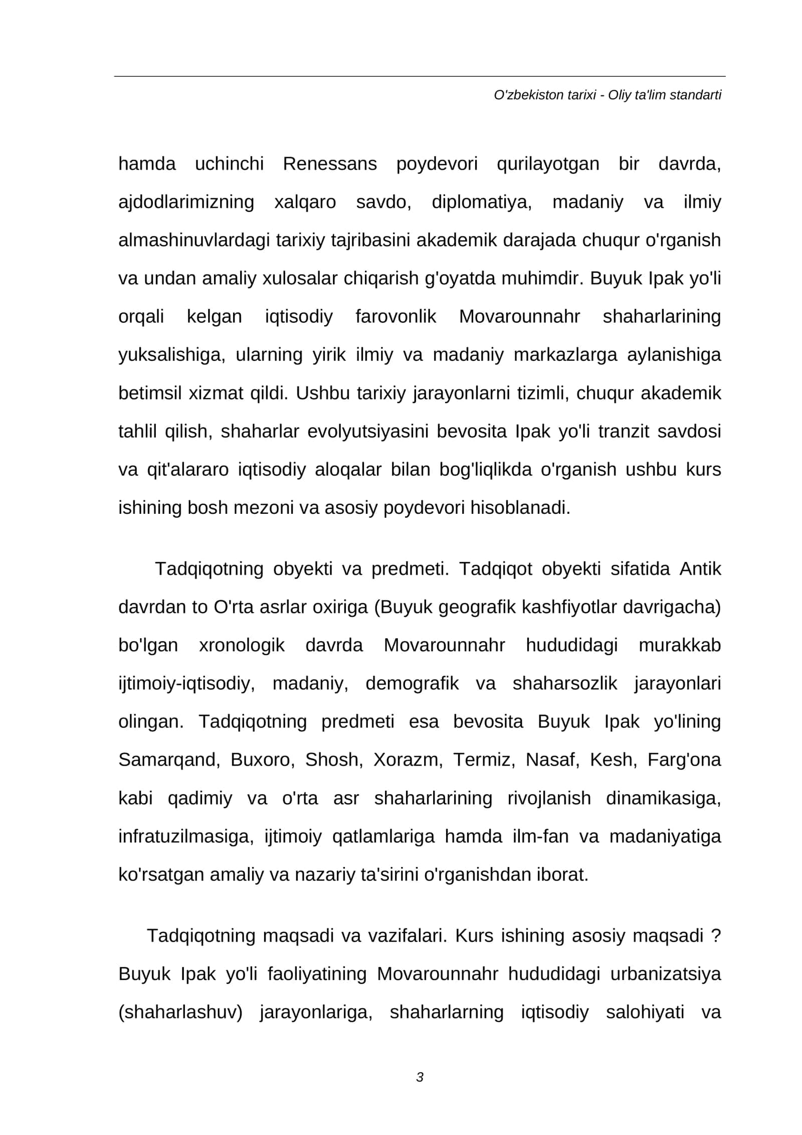 Buyuk Ipak yo'lining Movarounnahr shaharlari rivojidagi o'rni 3