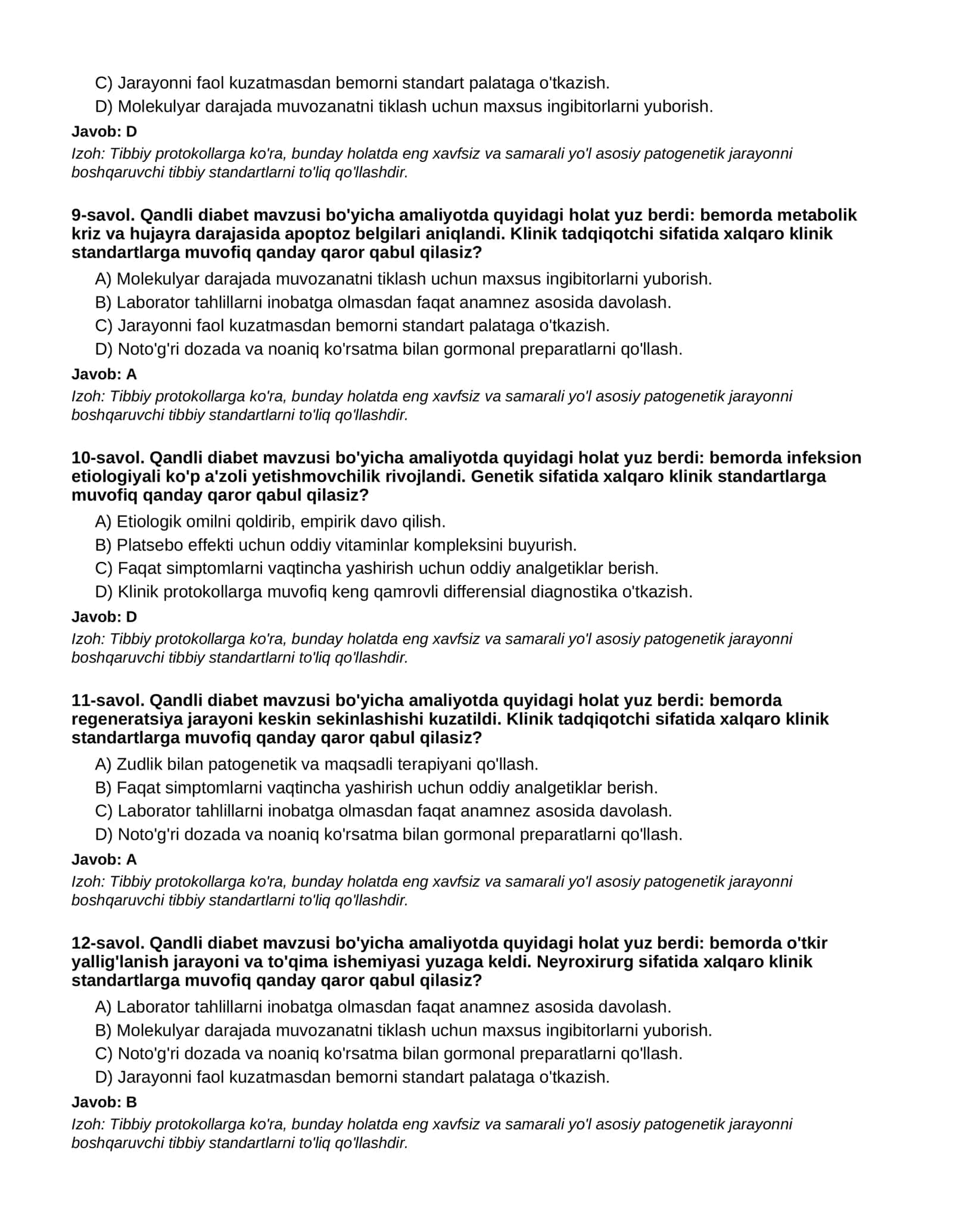 QANDLI DIABET - 3-QISM 3