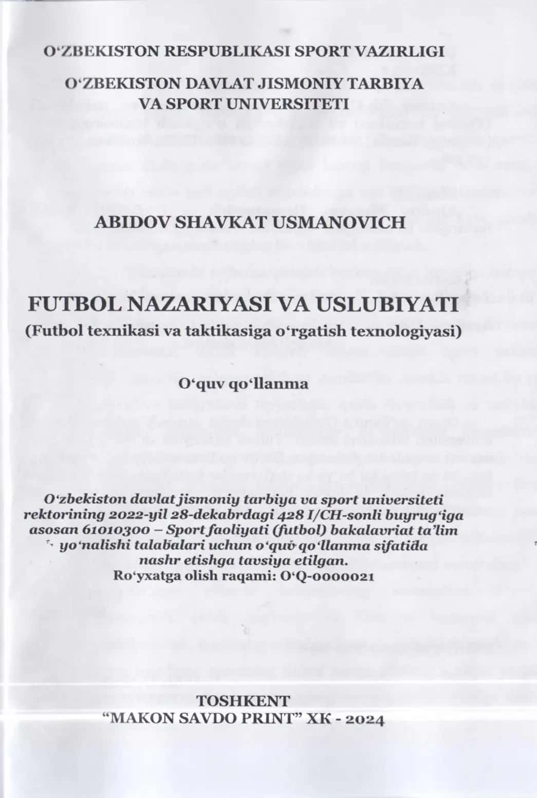 Futbol Nazariyasi va Uslubiyati 3