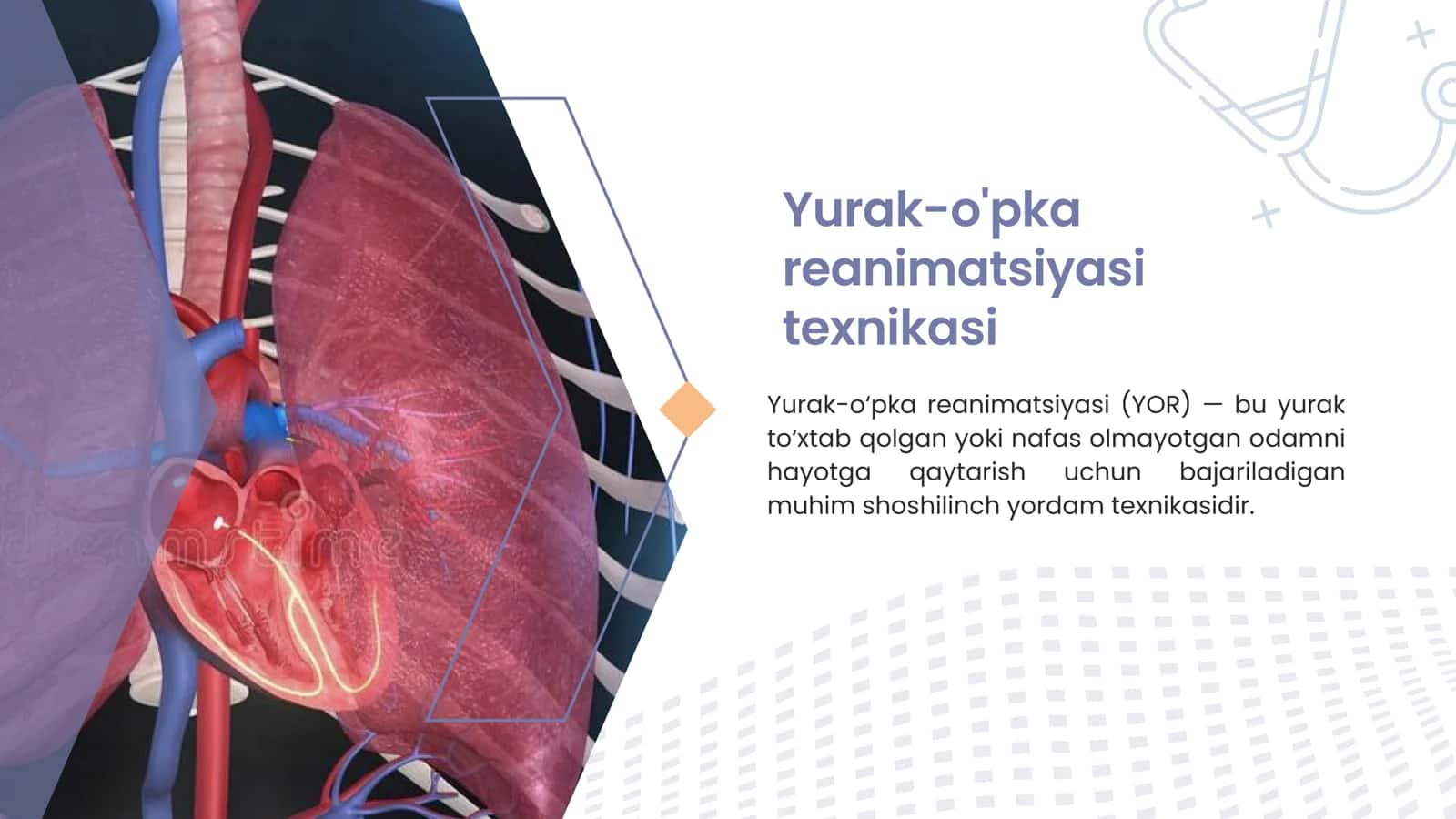 Suniy nafas berish Yurak yopiq massaji evtanaziya muammolari 3