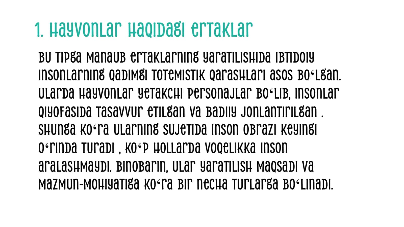 Hayvonlar haqidagi ertaklar 3