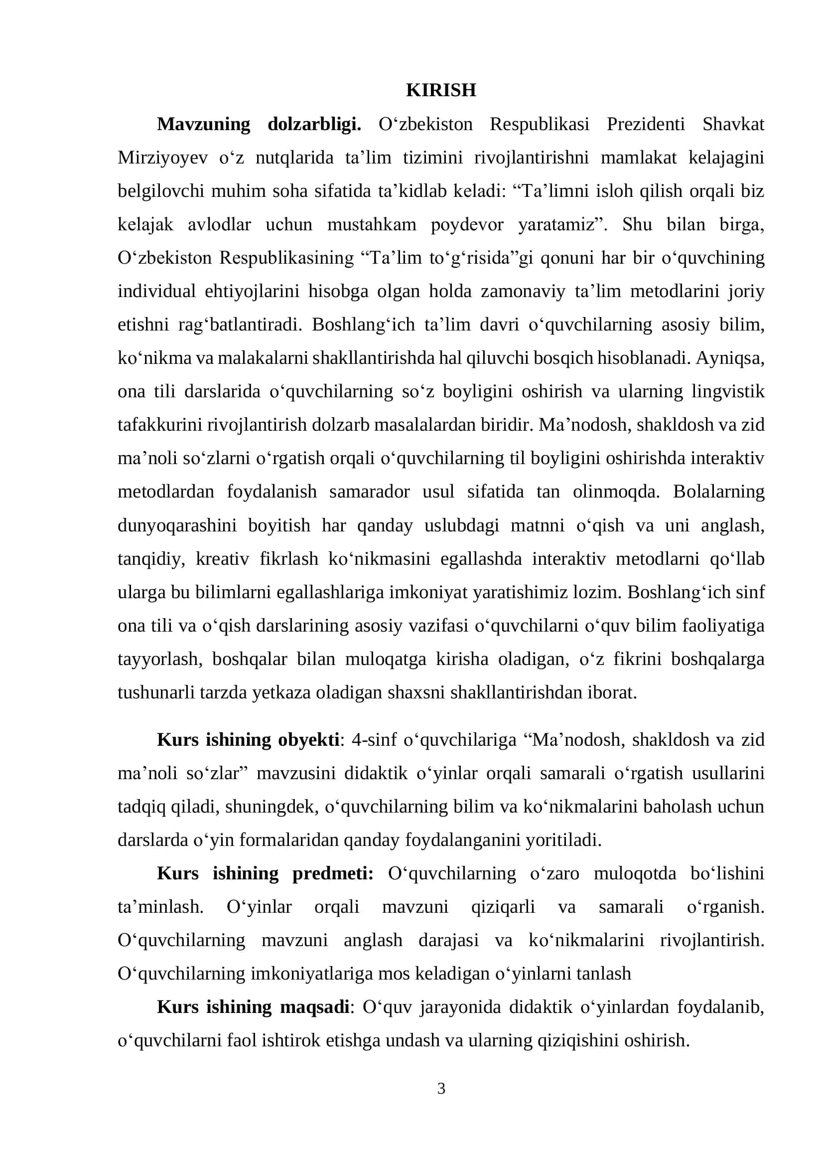 4-sinf ona tili darslarida “Ma’nodosh, shakldosh va zid ma’noli so‘zlar” 3