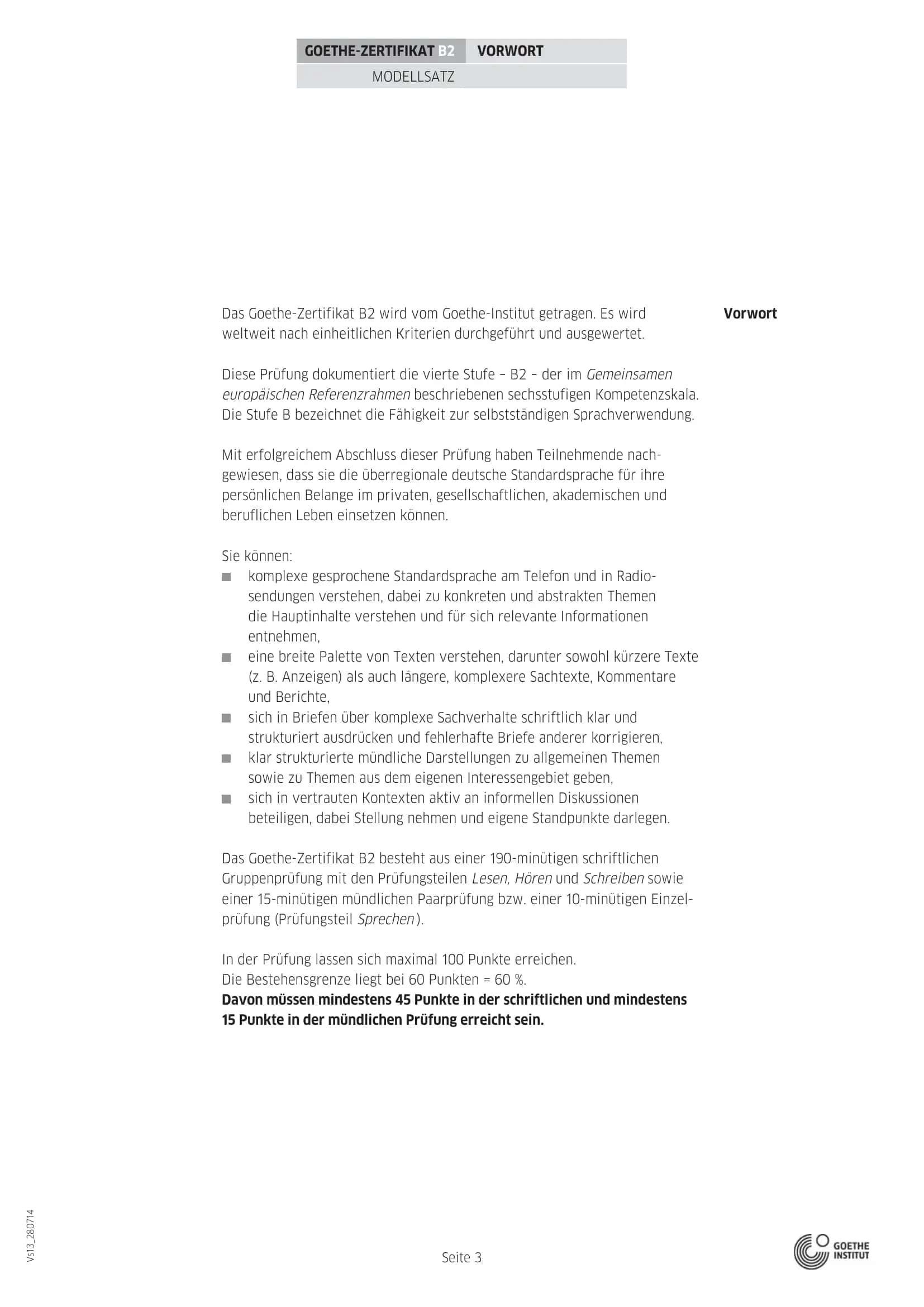 Goethe-Zertifikat B2 3
