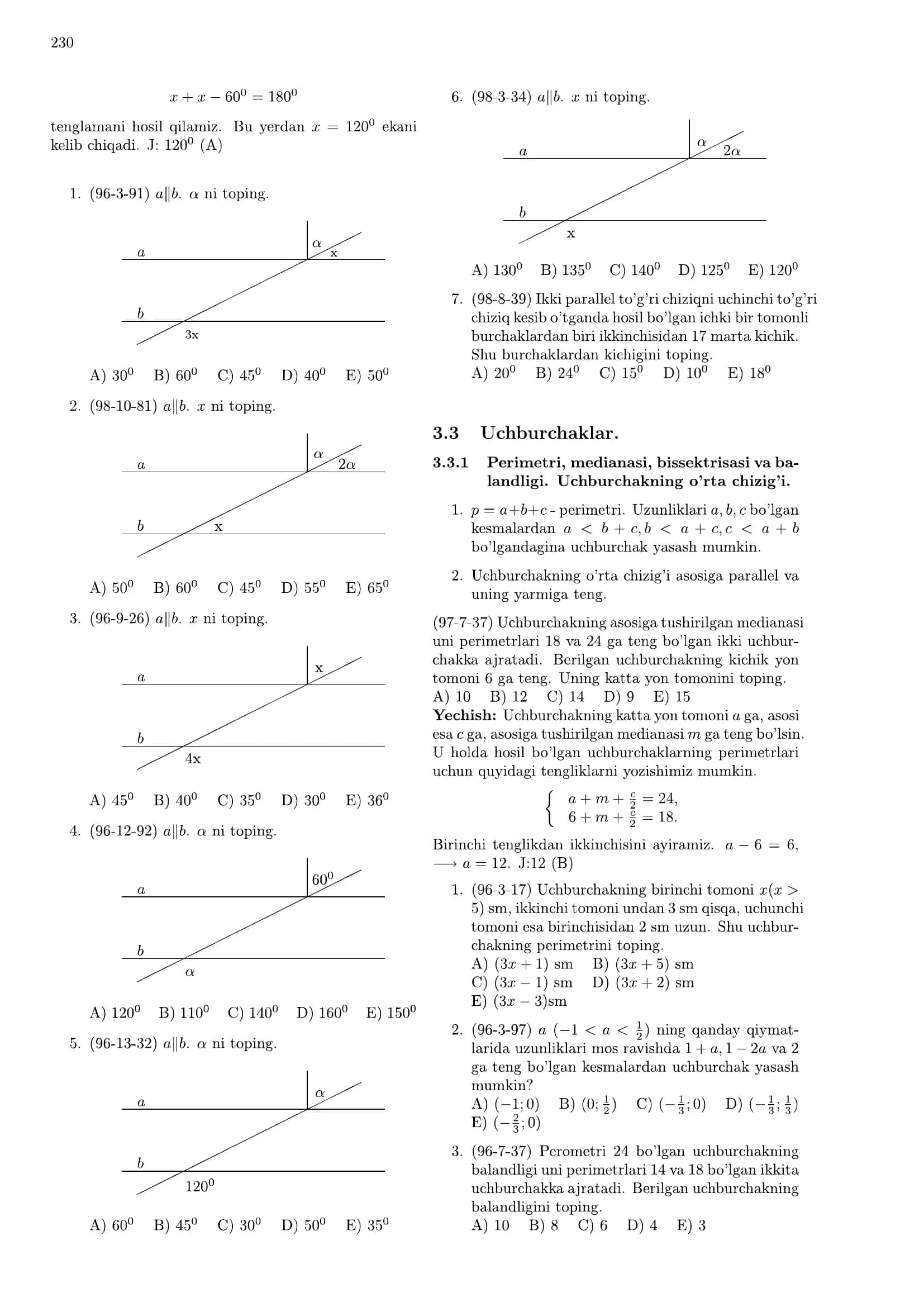 Oq to’plam - geometriya 3