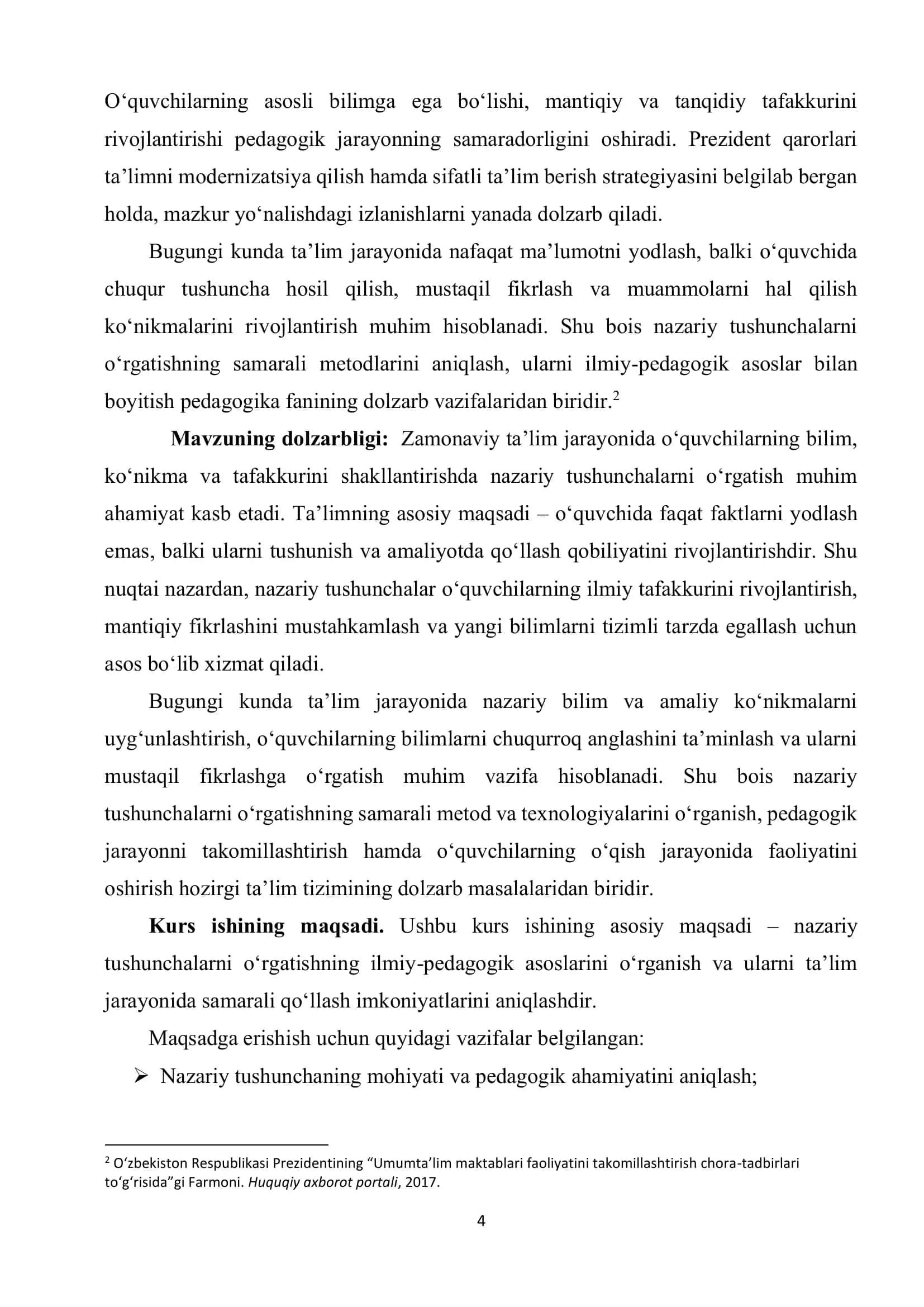 NAZARIY TUSHUNCHALARNI O'RGATISHNING ILMIY-PEDAGOGIK ASOSLARI 3