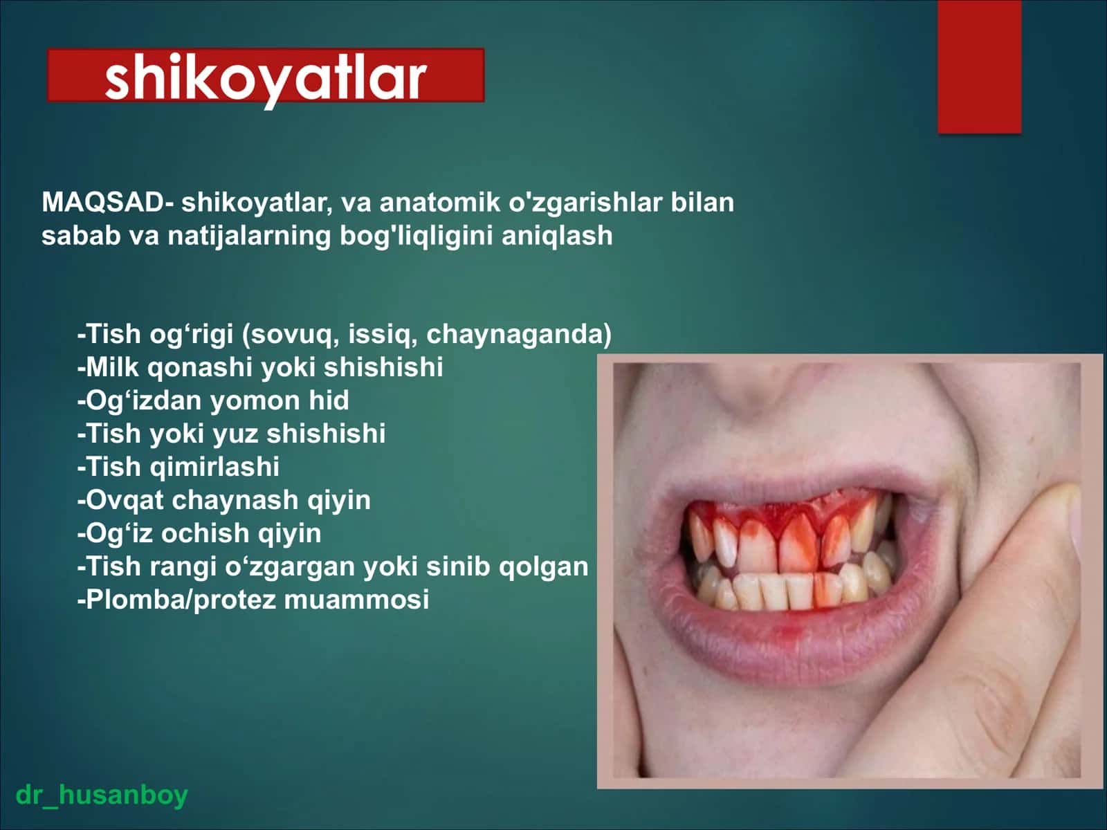 Stomatologiyada zamonaviy tekshirish asoslari 3