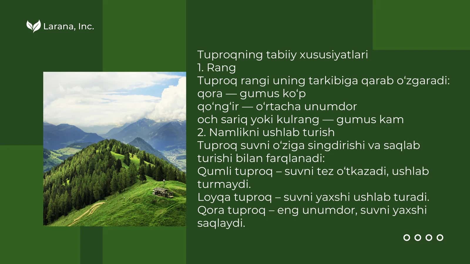 Tuproq va uning tabiiy xususiyatlari 3