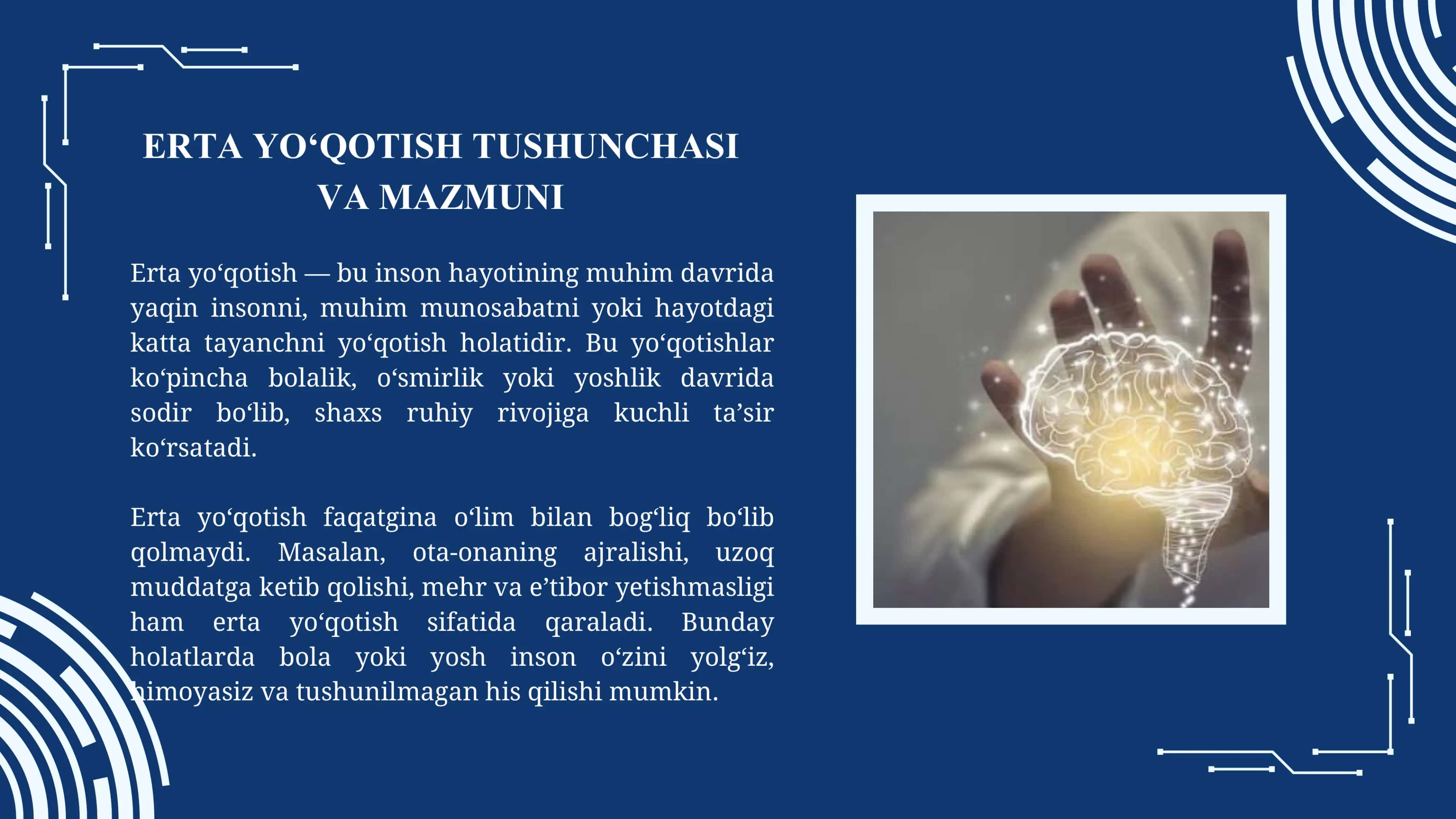 Mavzu: Erta yóqotishning pisxologik omillari. 3