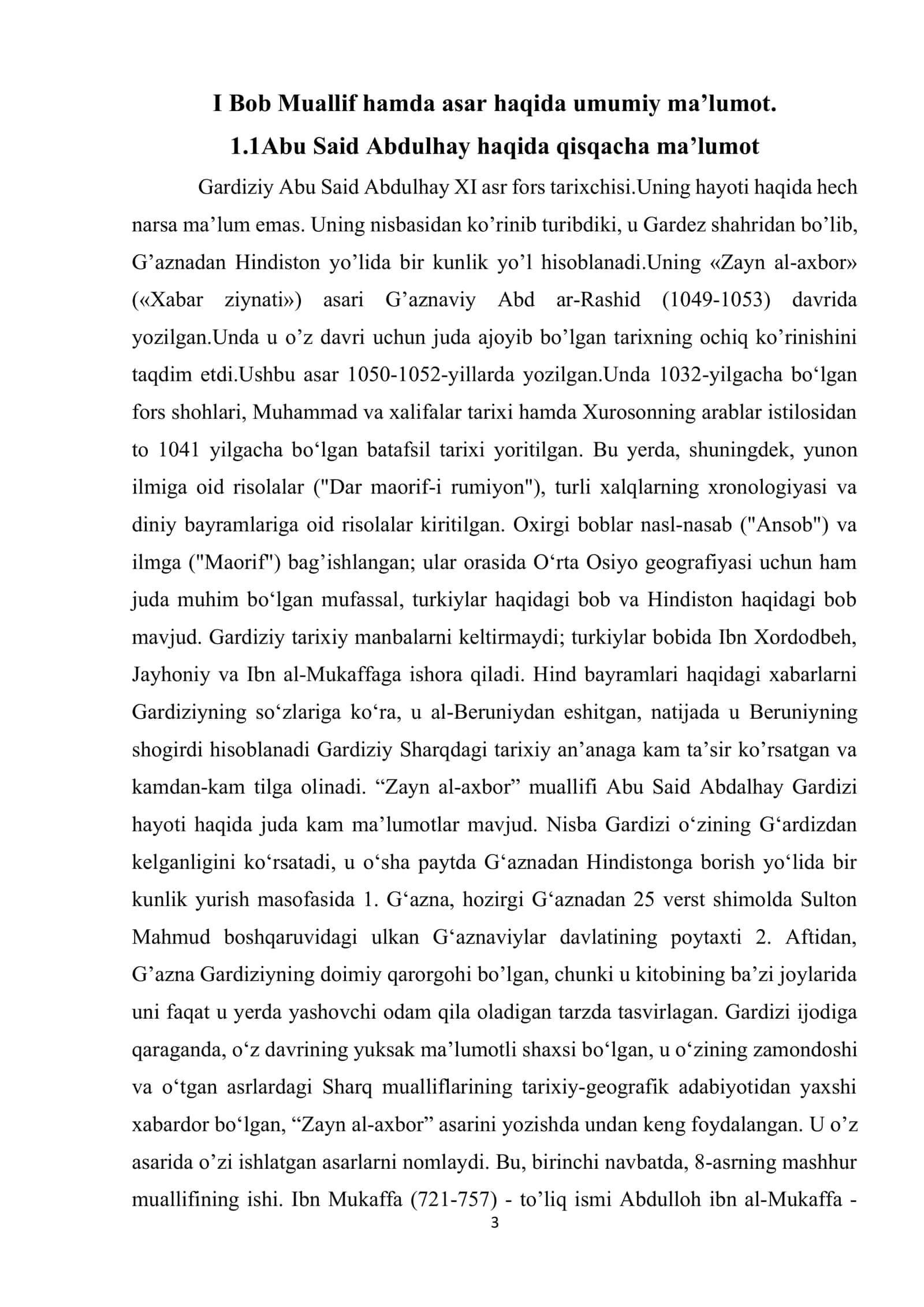 Abu Said Abdulhay Gardiziy haqida qisqacha ma’lumot 3
