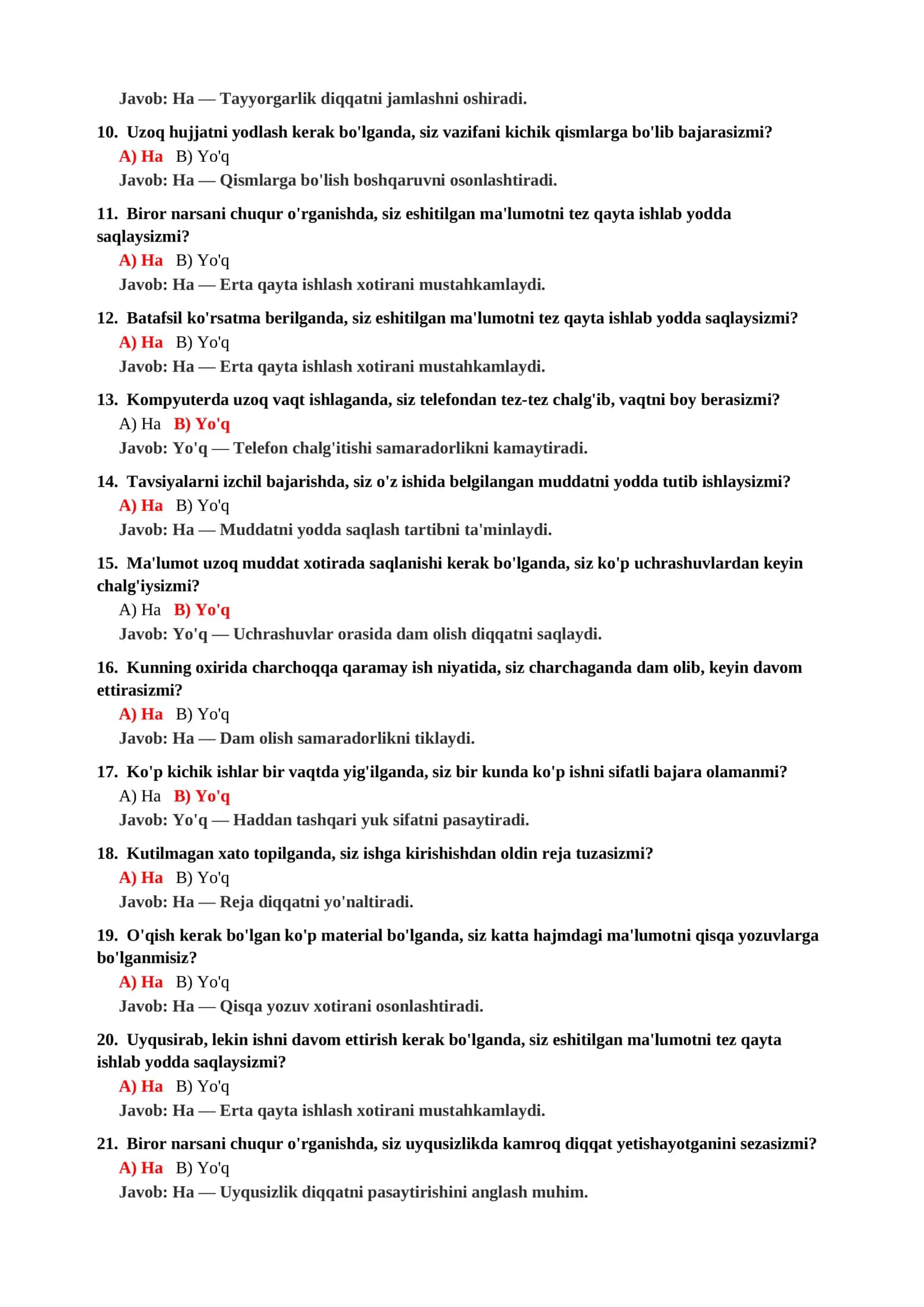 PSIXOLOGIYA FANIDAN TAYYOR TEST SAVOLLARI 3