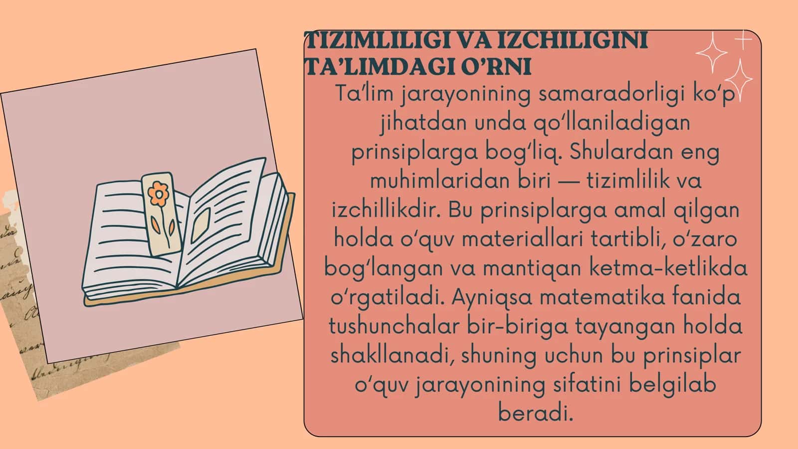 Tizimlilik va izchillikning ta’limdagi o‘rn 3