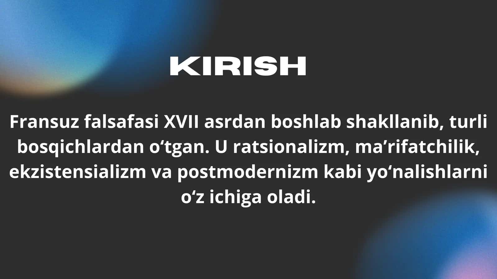 Fransuz falsafasi 3
