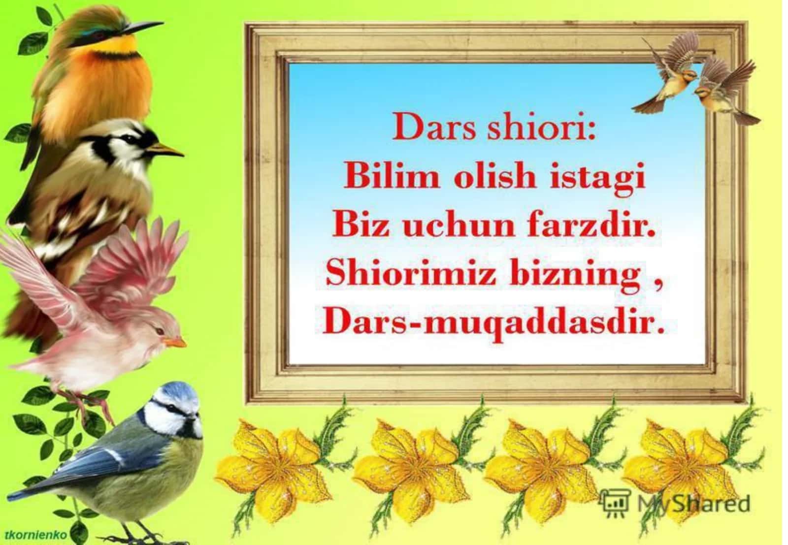5-sinf Ona tili fanidan Urg'u va uning turlari dars ishlanma 3