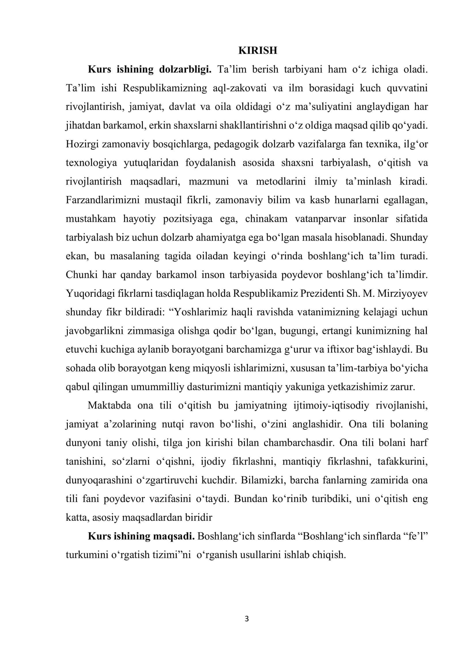 Boshlang‘ich sinflarda “fe’l” turkumini o‘rgatish tizimi 3