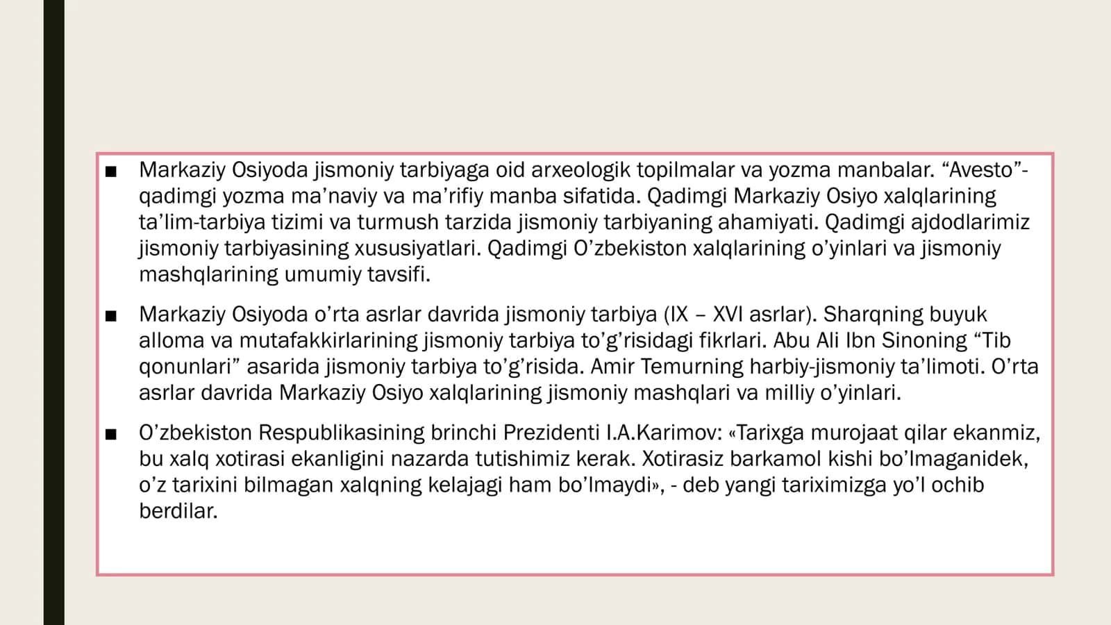Markaziy Osiyoda qadimgi davr va o‘rta asrlarda jismoniy tarbiya va sport 3