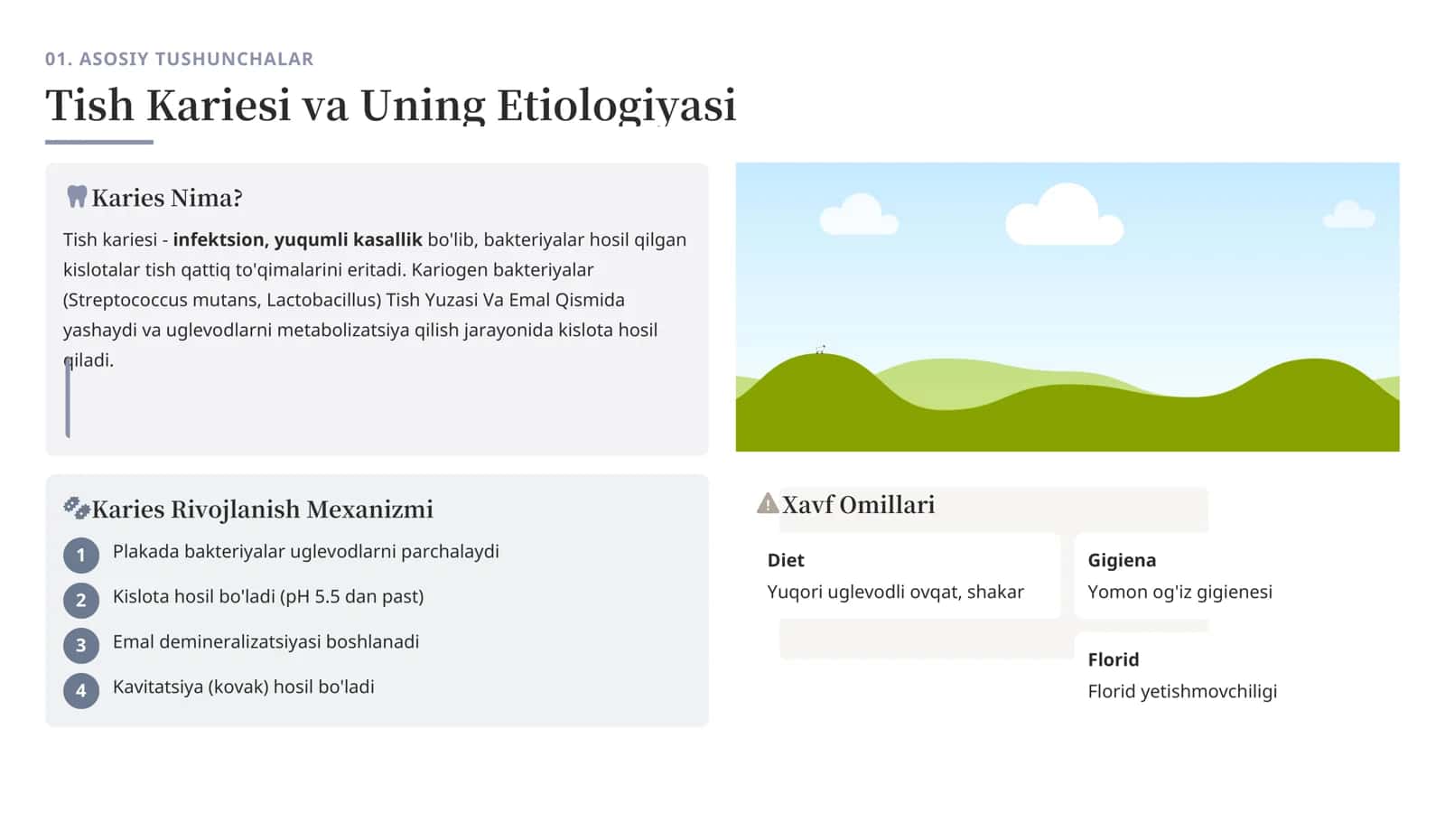 Kariesni Oldini Olish, Kovaklarni To'ldirish, Davolash Usullari va Restavratsiya Qilish 3