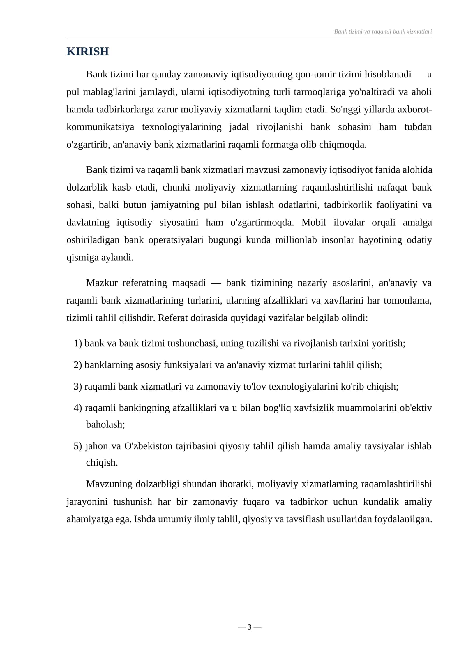Referat Bank tizimi 3
