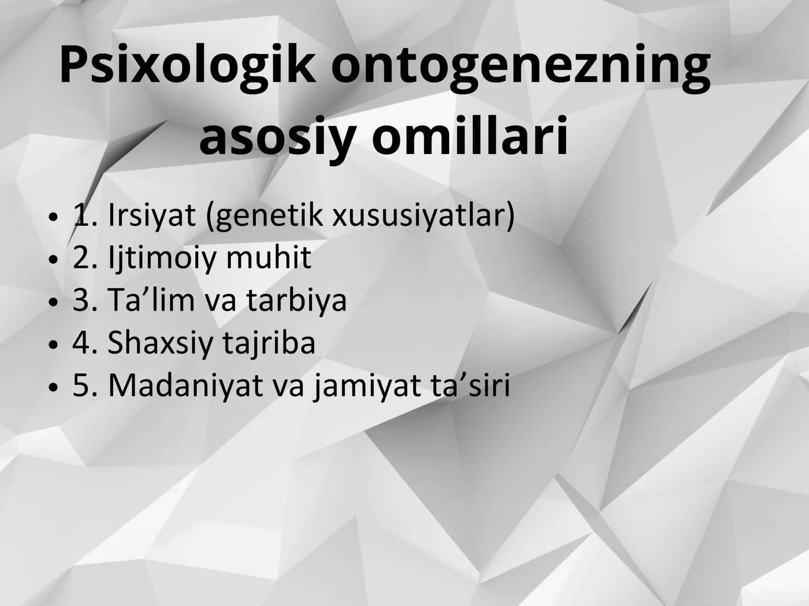 Ontogenez 3