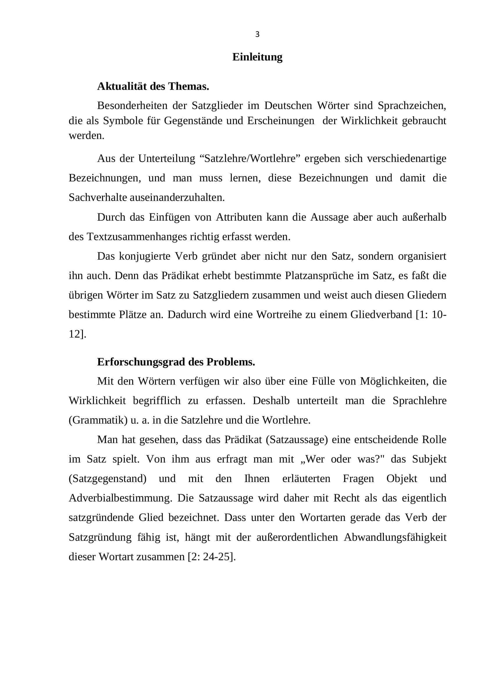 Besonderheiten der Satzglieder im Deutschen 3