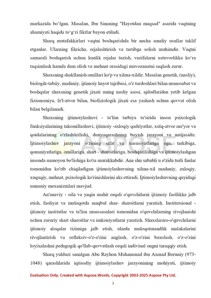 SHARQ MUTAFFAKIRLARNING QARASHLARIDA VAQTDAN UNUMLI FOYDALANISH MASALALARINING TAHLILI 3
