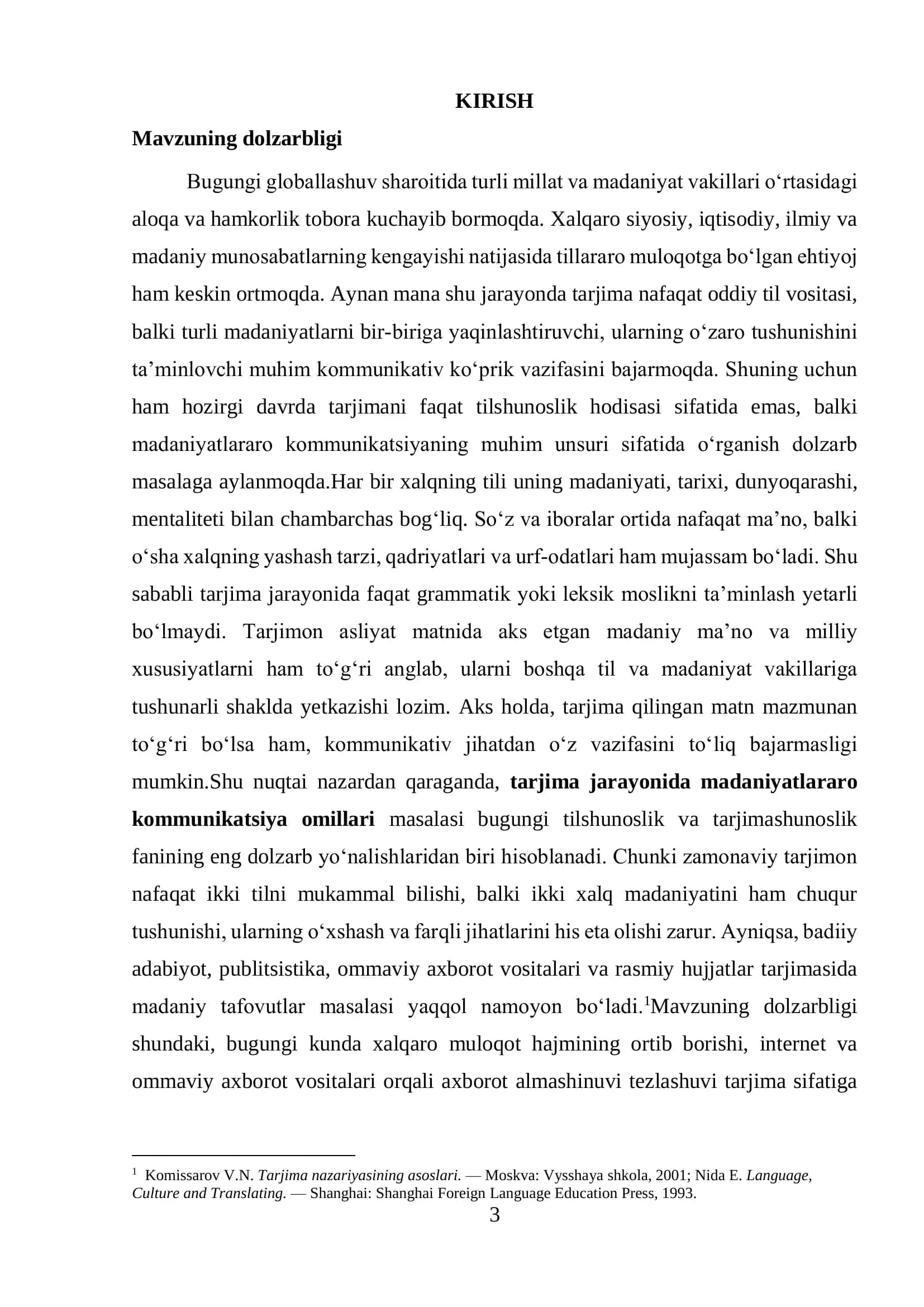 Tarjima va madaniyatlararo kommunikatsiyada interkultural kommunikatsiya omillari 3