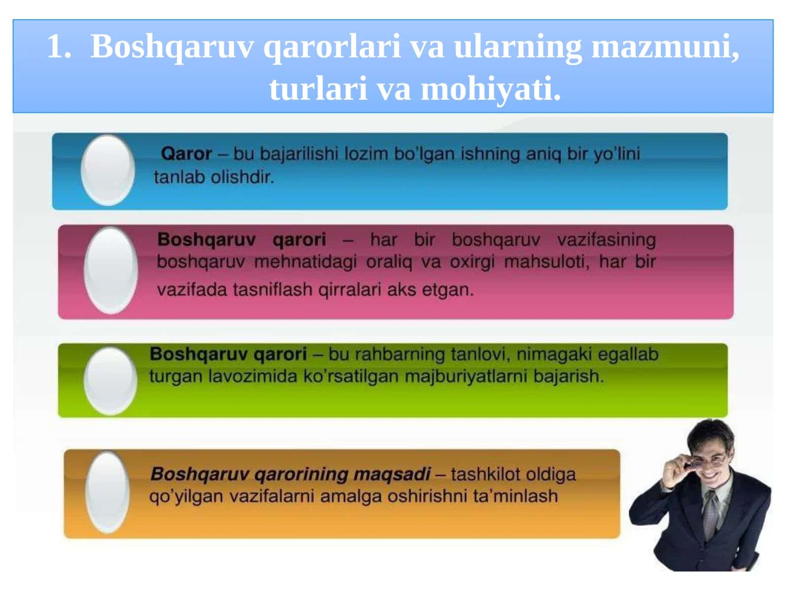 Boshqaruv qarorlarini qabul qilish 3