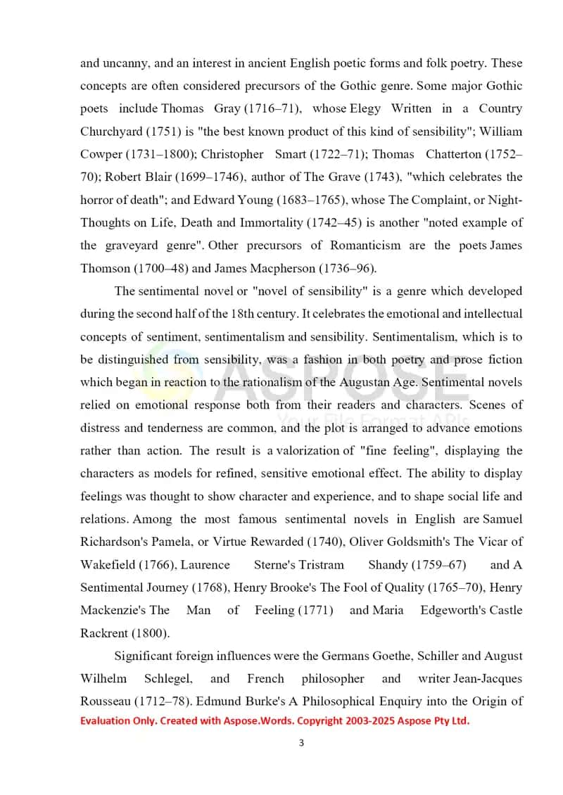 Romanticism as a leading literary movement 3