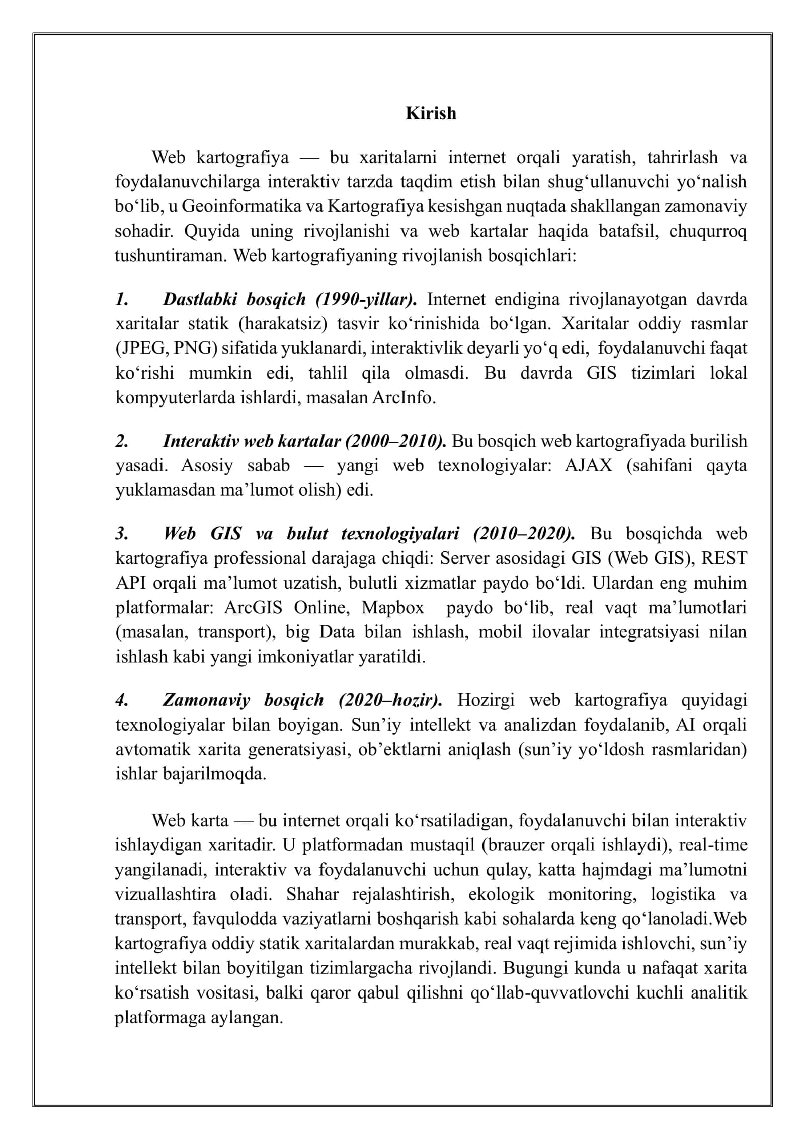 ArcGIS Onlineda veb xaritalarni yaratish 3