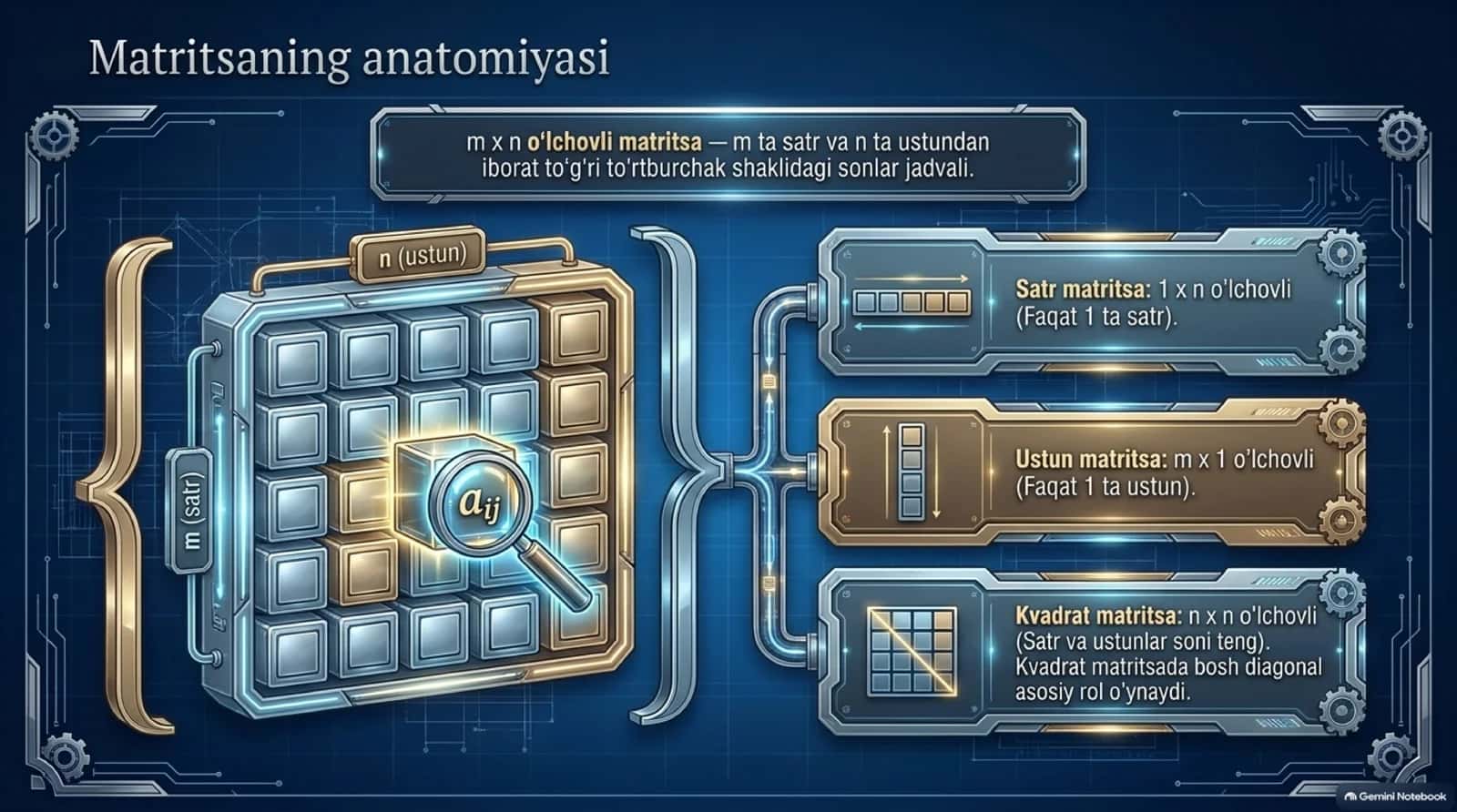 Matritsalar va ular ustida amallar 3