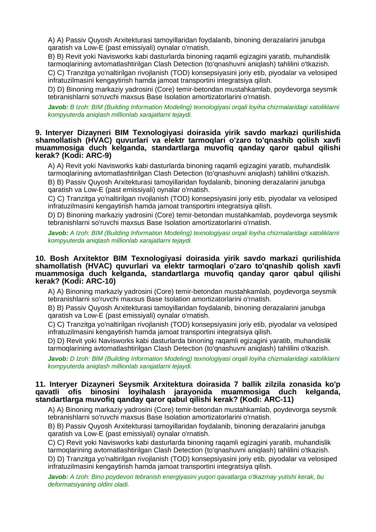 MILLIY SERTIFIKAT TESTLARI 3