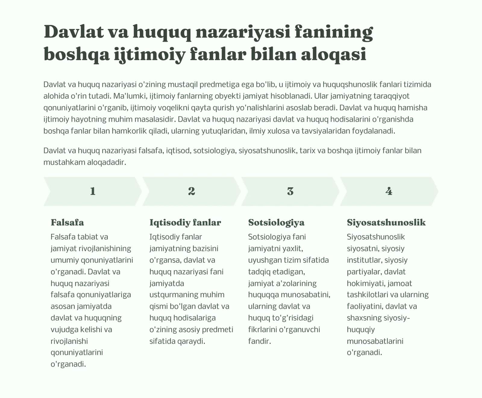 Davlat va Huquq Nazariyasi Fanining Predmeti va Metodlari 3