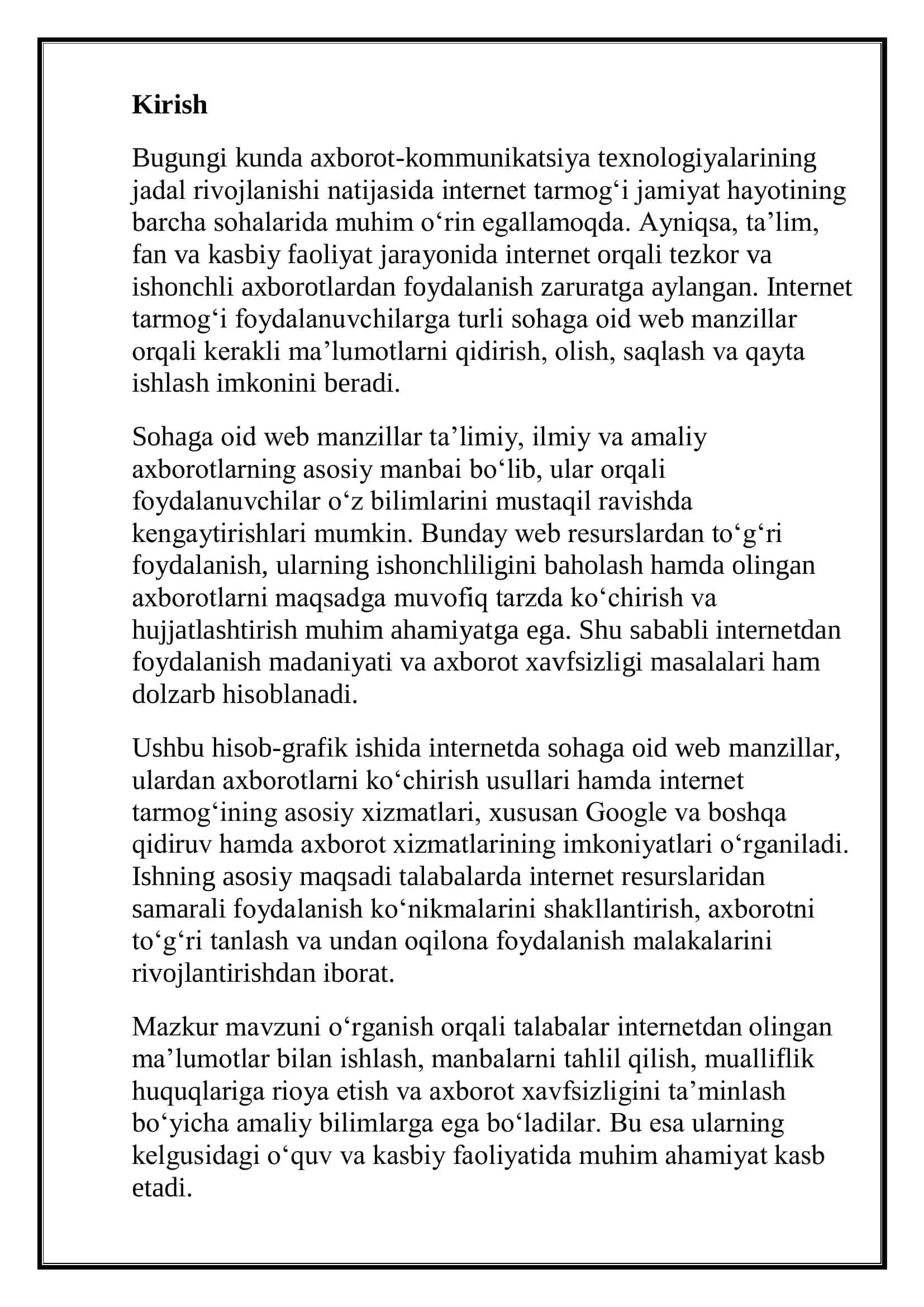 Hisob-grafik ishi (HGI) 3