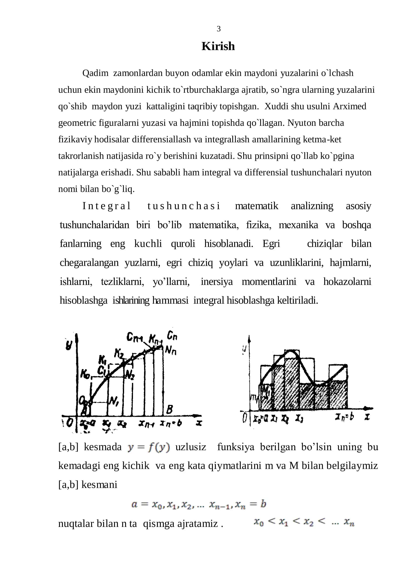 Aniq integralni taqribiy hisoblash va uning tadbiqlari 3