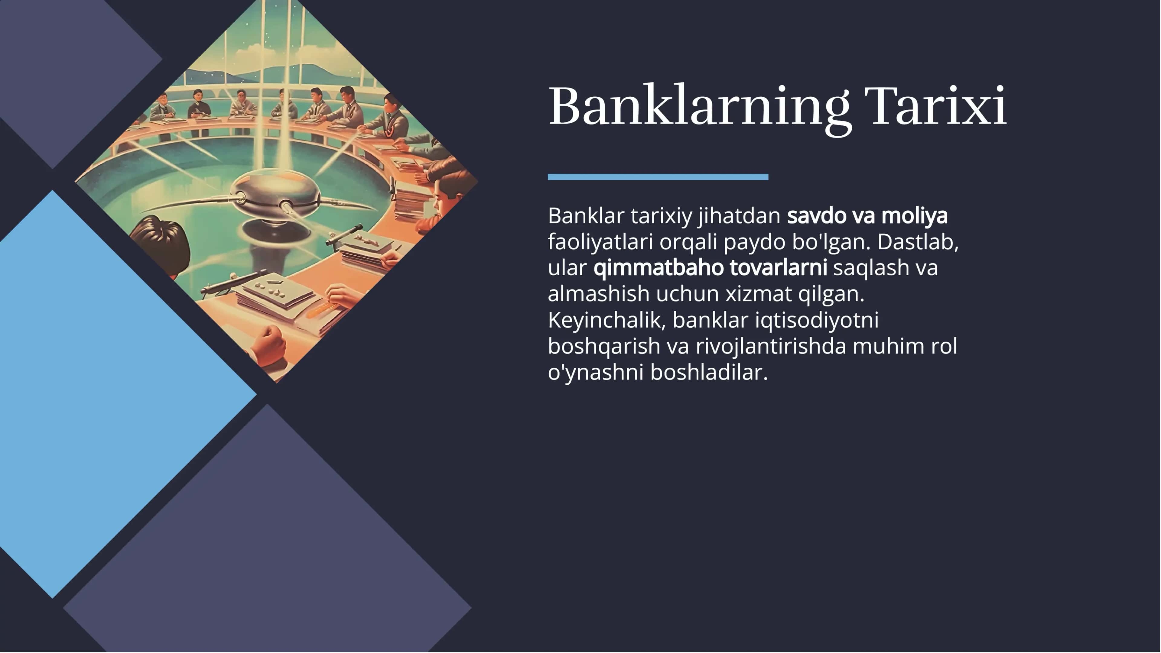 Banklarning Kelib Chiqishi va Zamonaviy Bank Tizimining Asosiy Tamoyillari 3