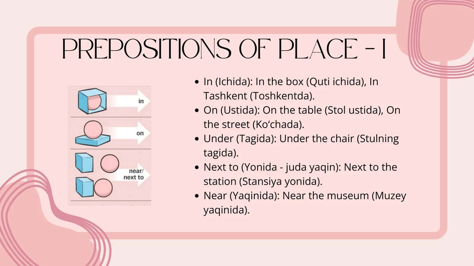 Prepositions in Uzbek Language 3