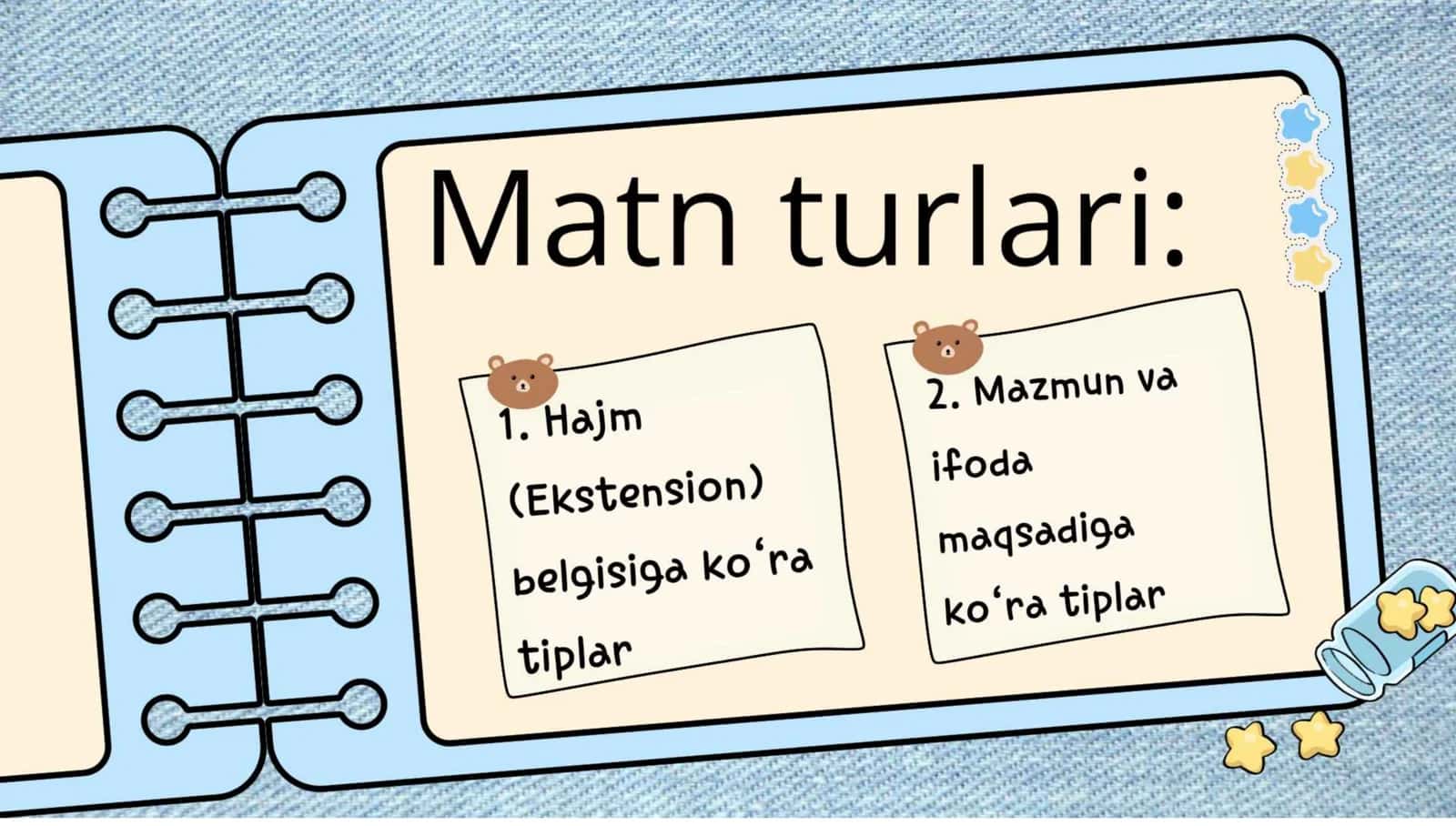 Taqdimot  matn turlari 3