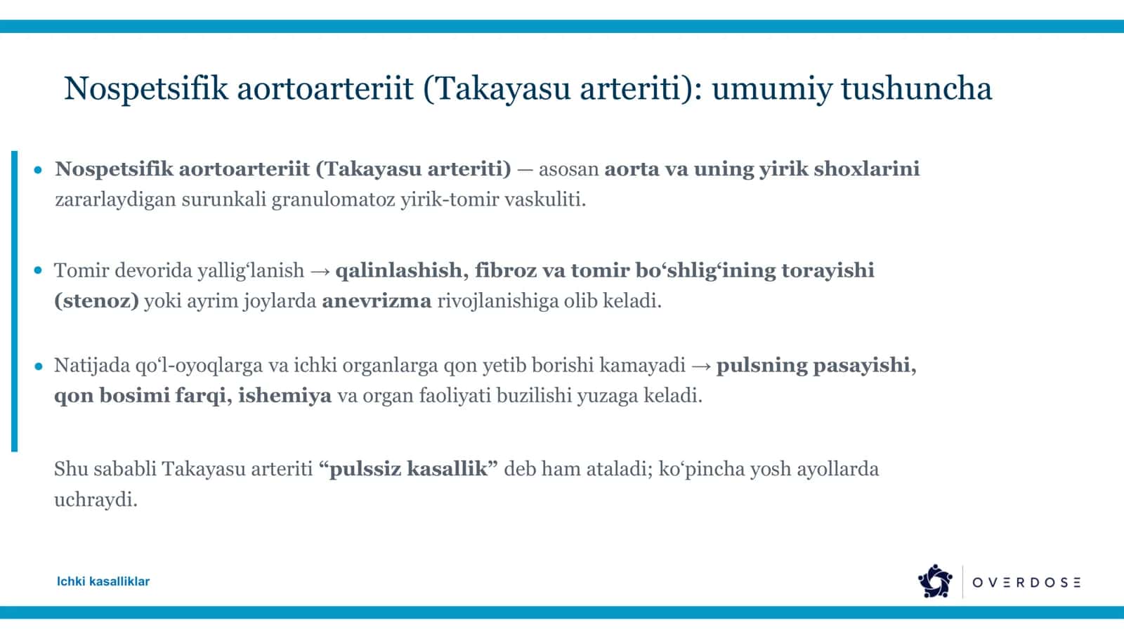 Nospetsifik aortoarteriit (Takayasu arteriti) 3
