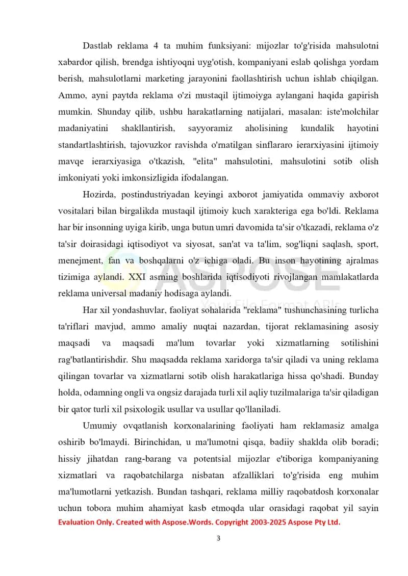 Ommaviy Axborot Vositalarida reklama 3