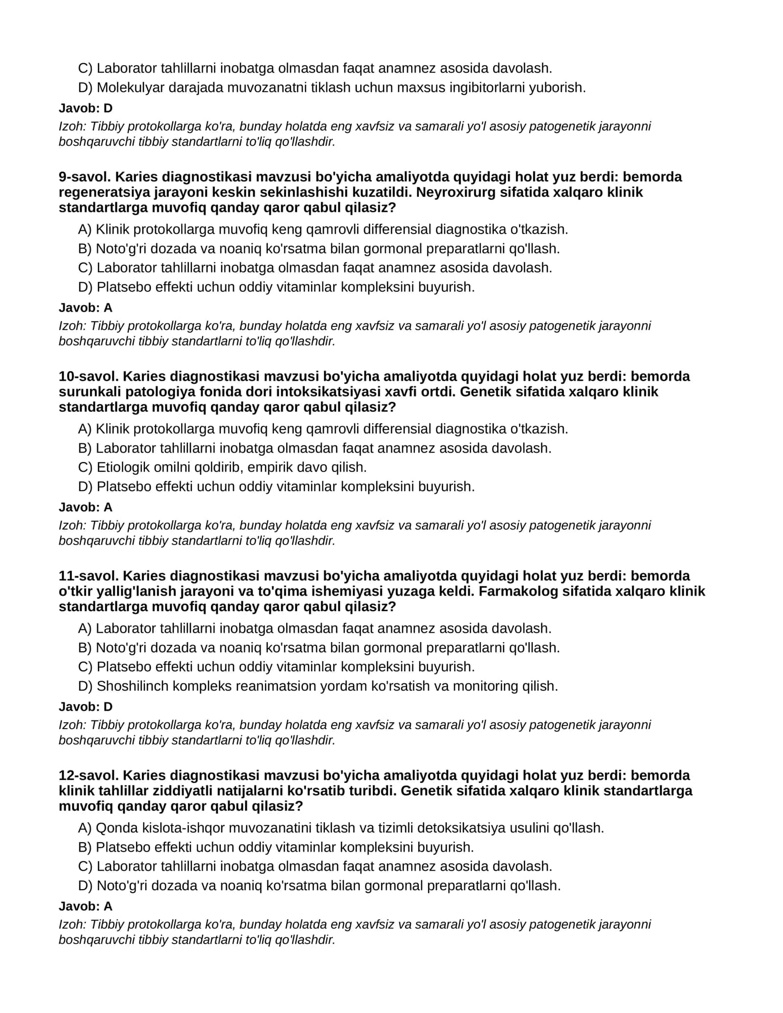 KARIES DIAGNOSTIKASI - 3-QISM 3