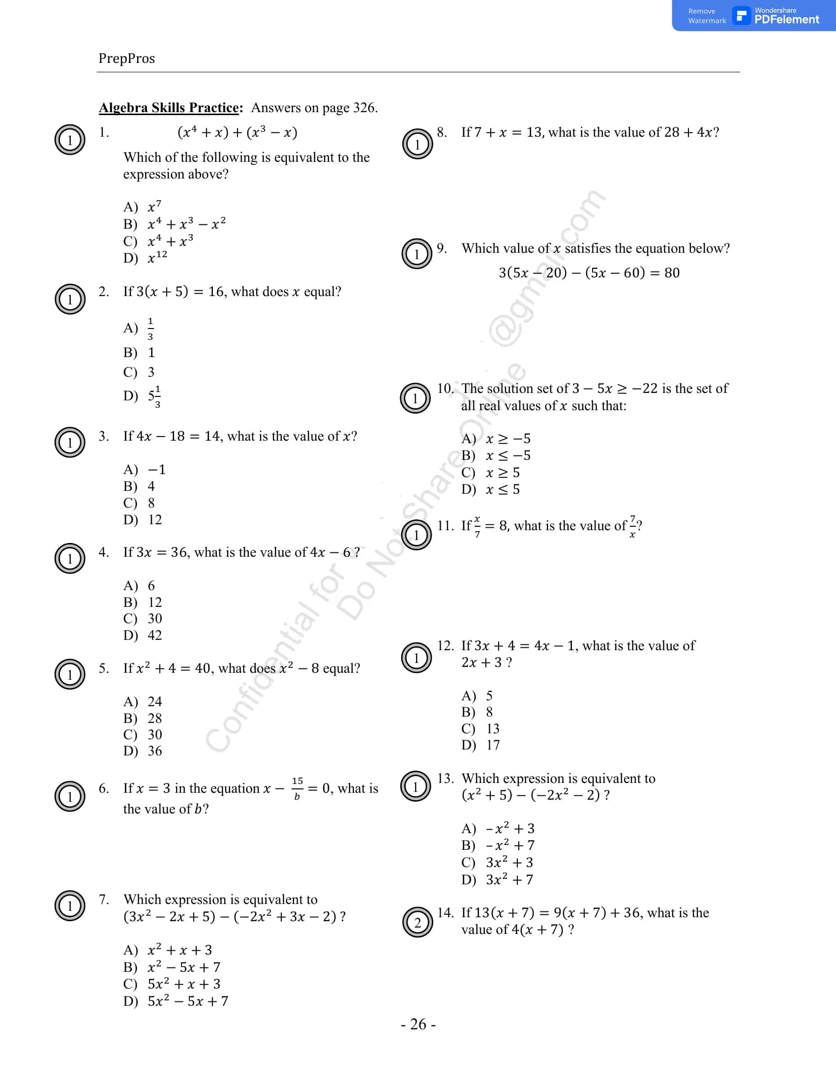 Digital SAT Math 3