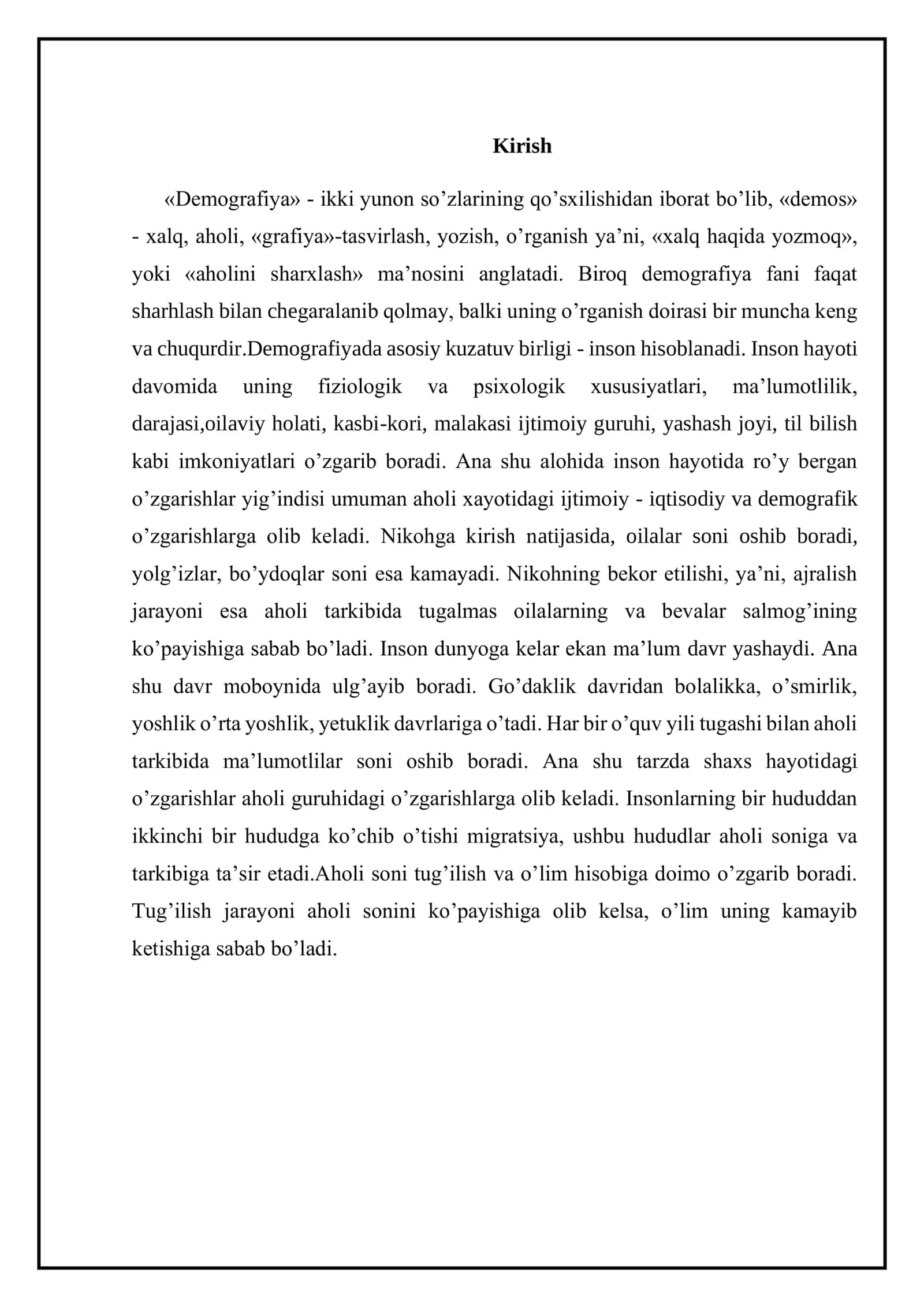 Demografik tadqiqotlar rivojlanish tarixi 3