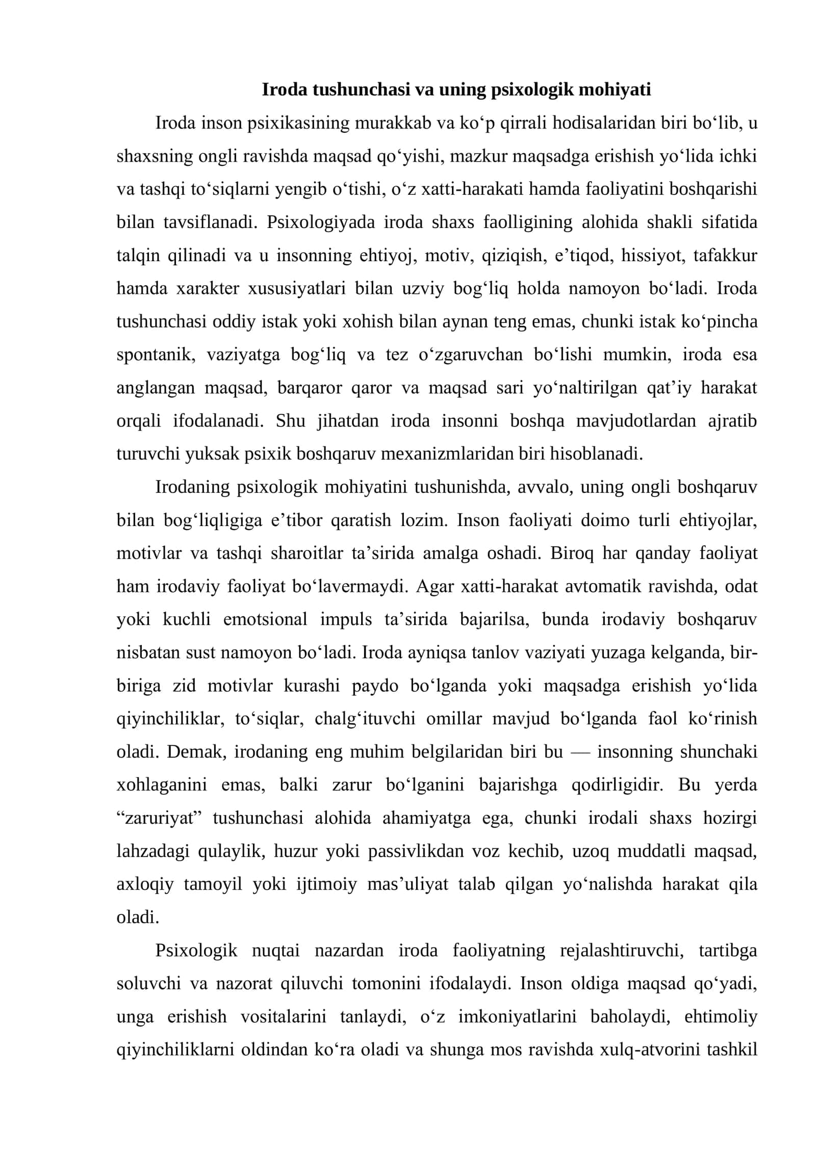 IRODANING MURAKKAB TURLARI 3