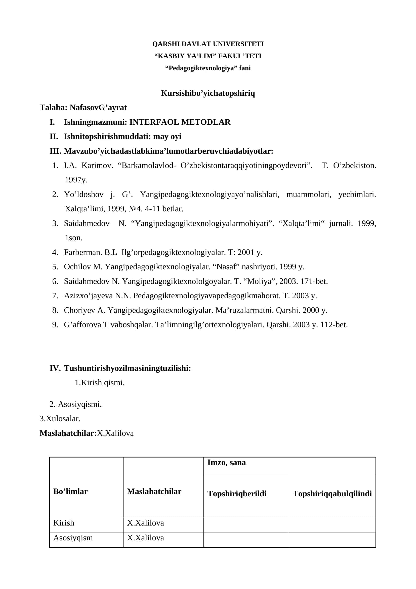 INTERFAOL METODLAR 3
