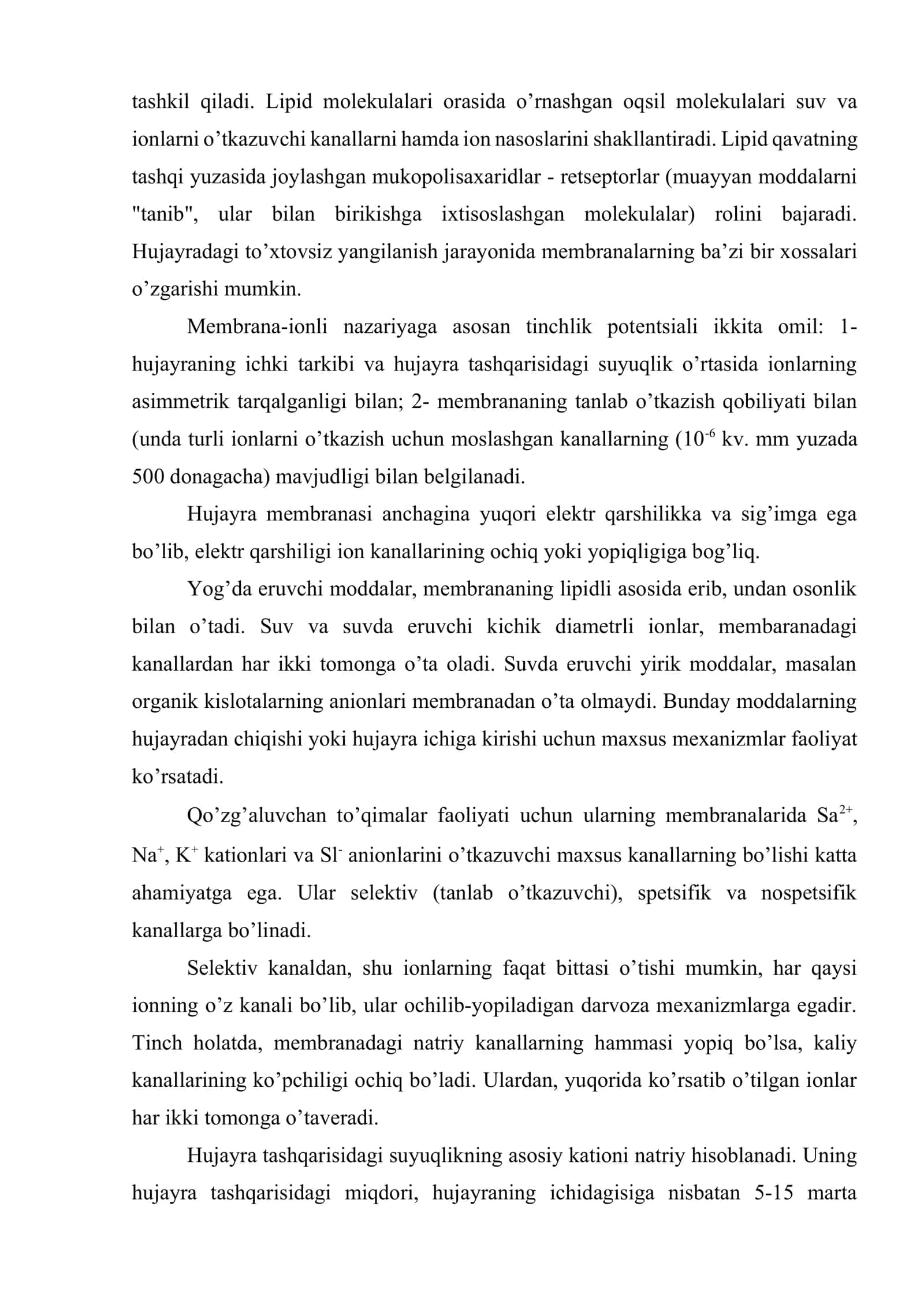 Qo’zg’aluvchan to’qimalar fiziologiyasi 3
