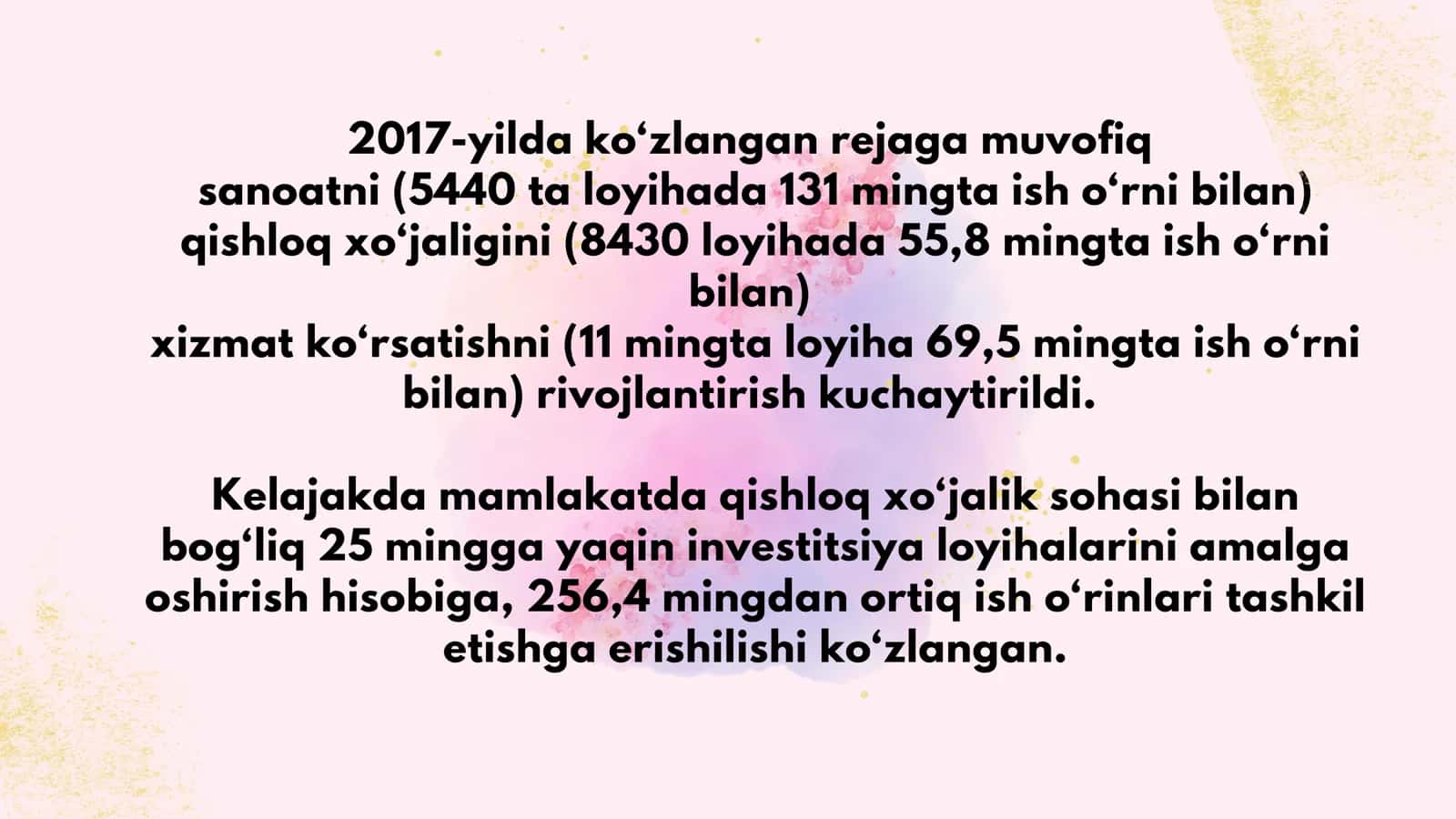 O‘zbekiston xalq xo‘jaligining yangi istiqbollari. 3