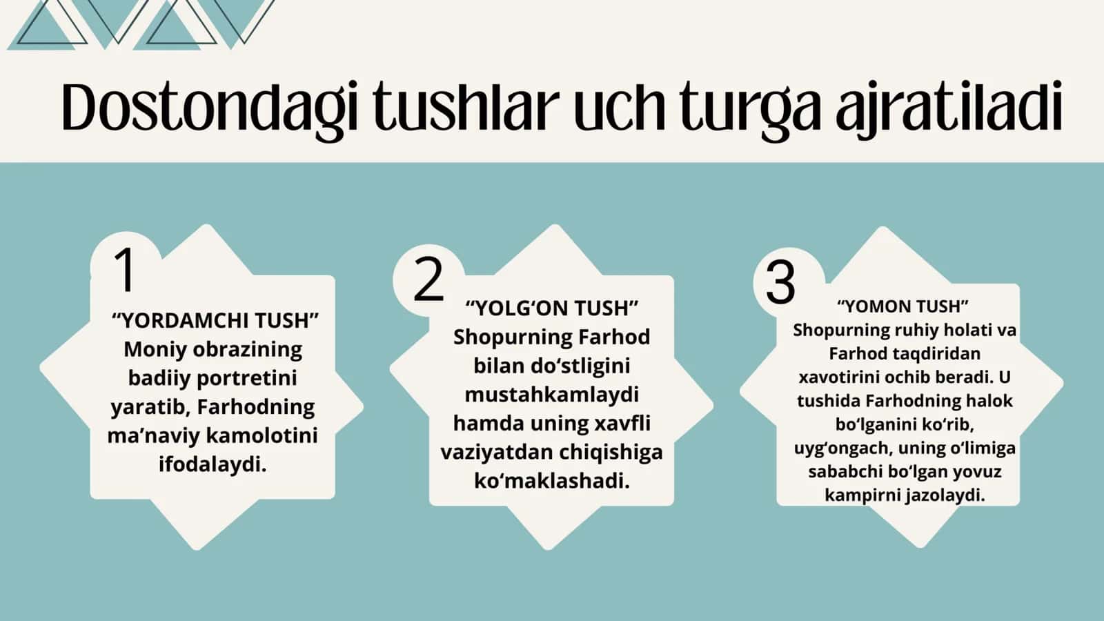 "Farhod va Shirin" dostoni boʻyicha maqola va tezislar tahlili 3