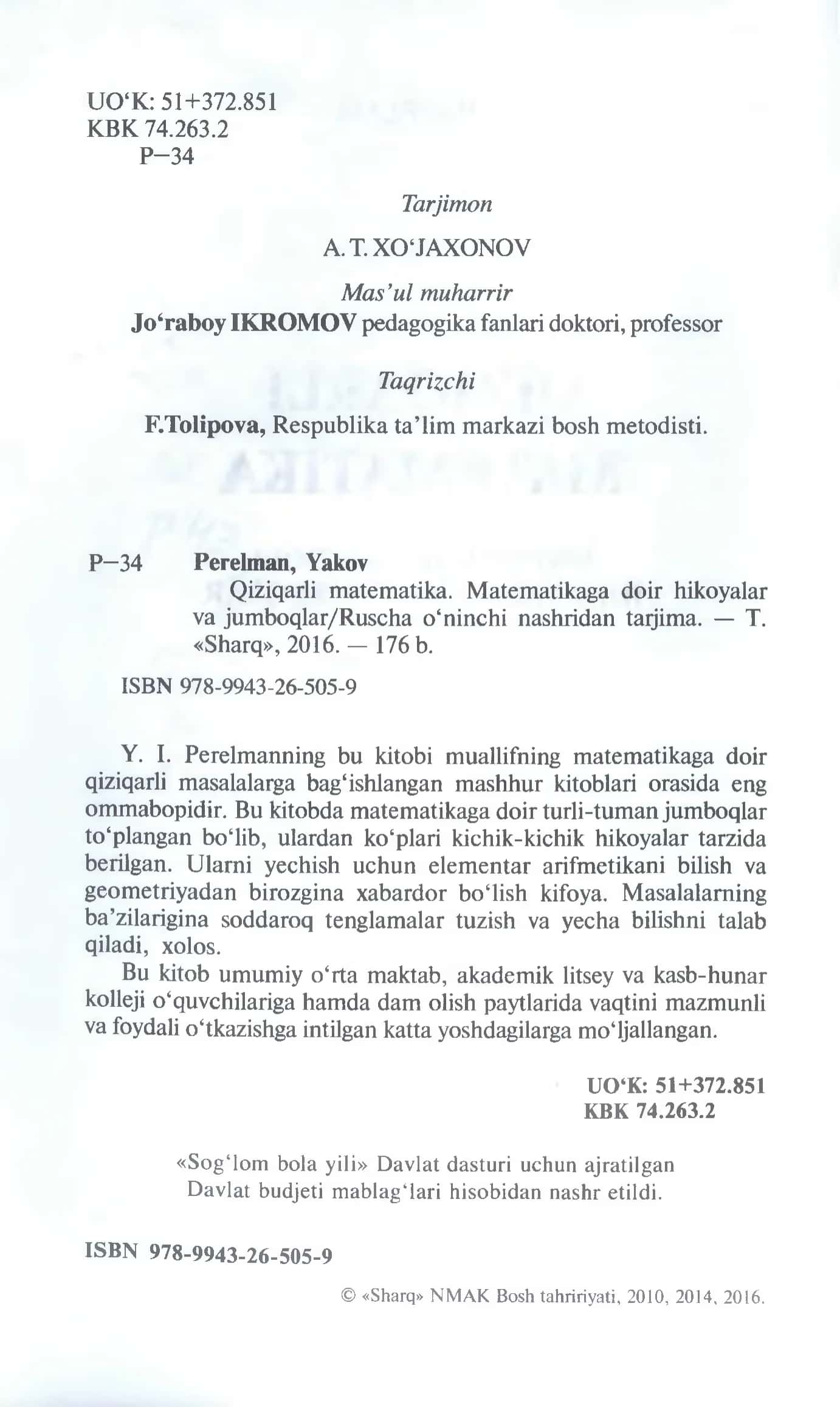 QIZIQARLI MATEMATIKA 3